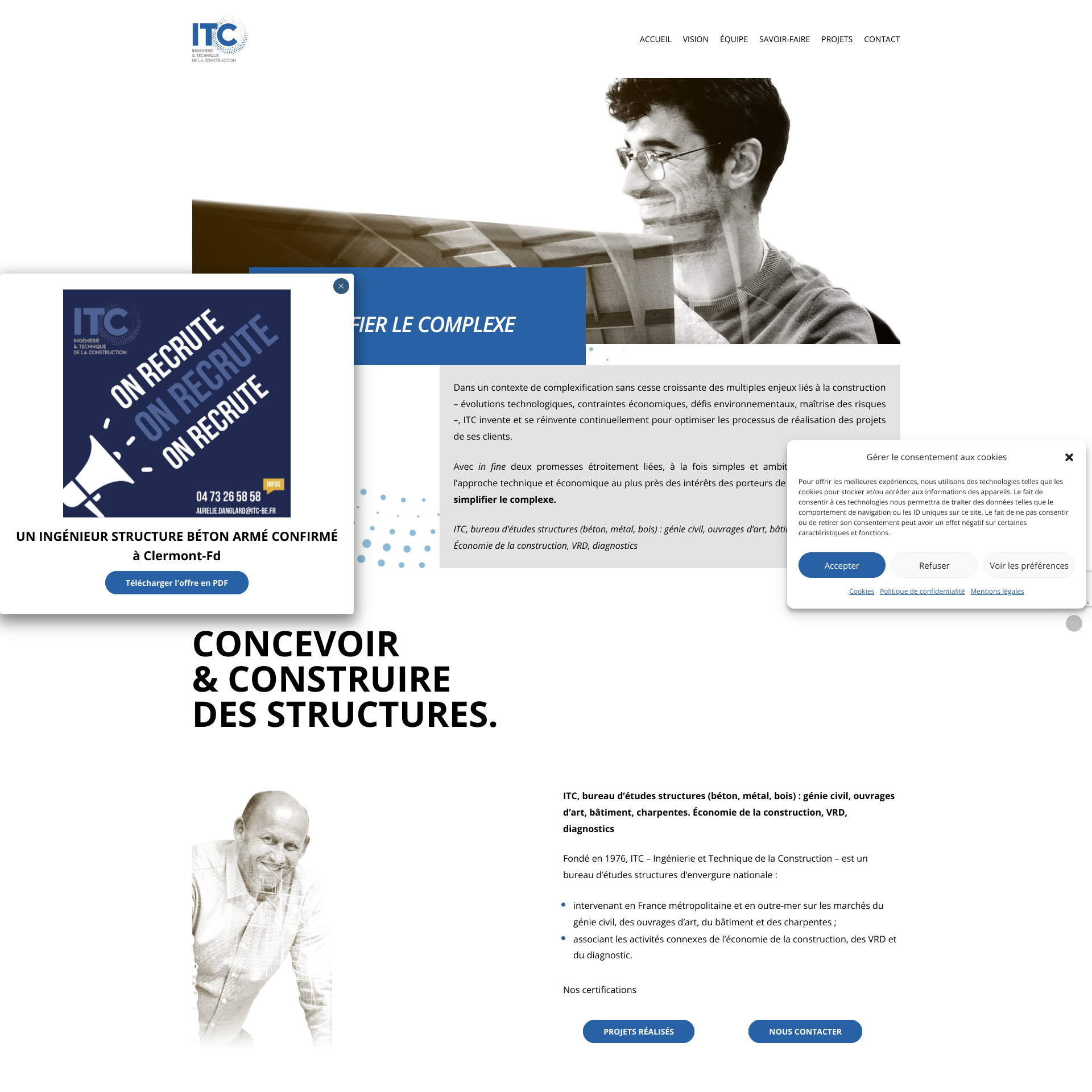 Aperçu du site