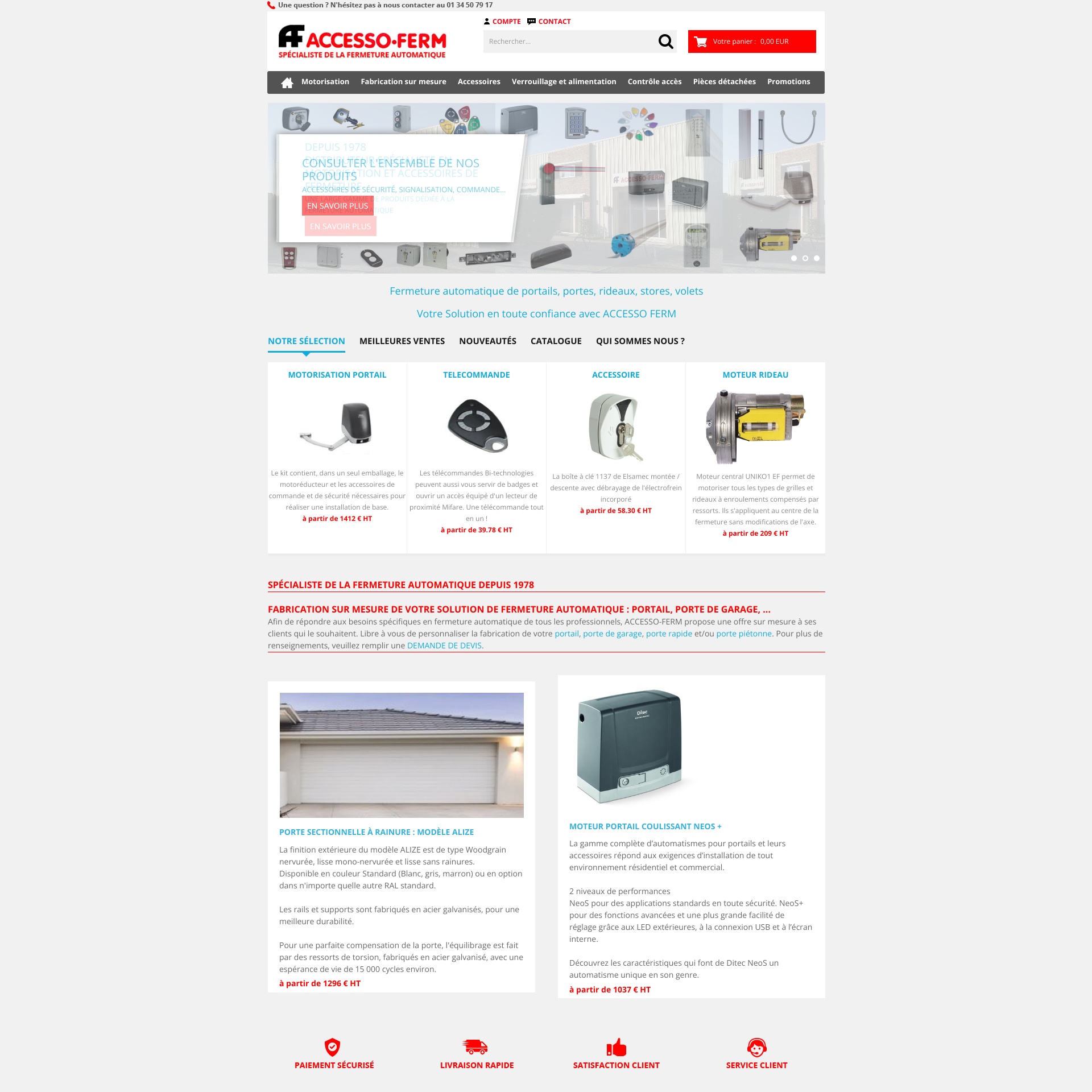 Aperçu du site