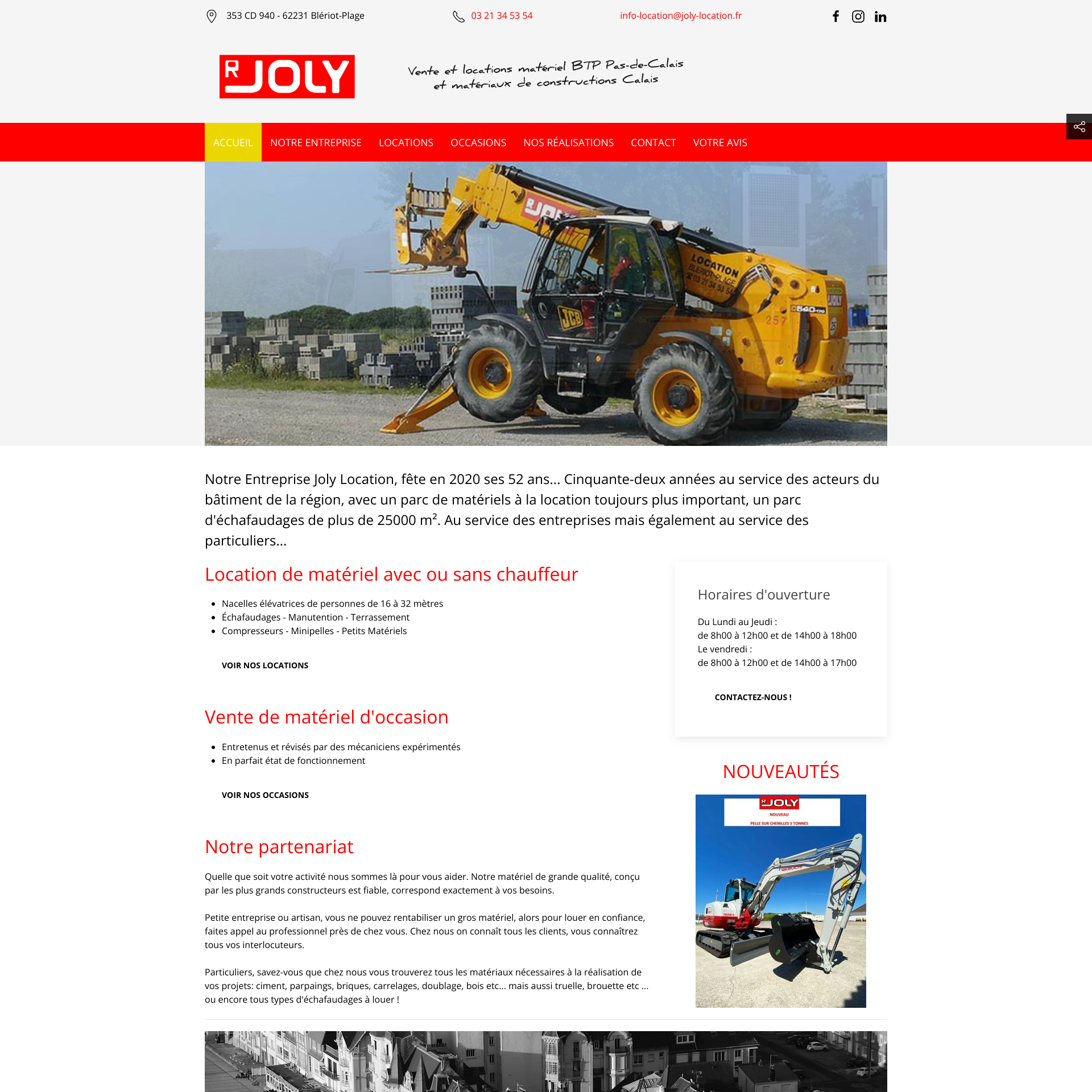 Aperçu du site