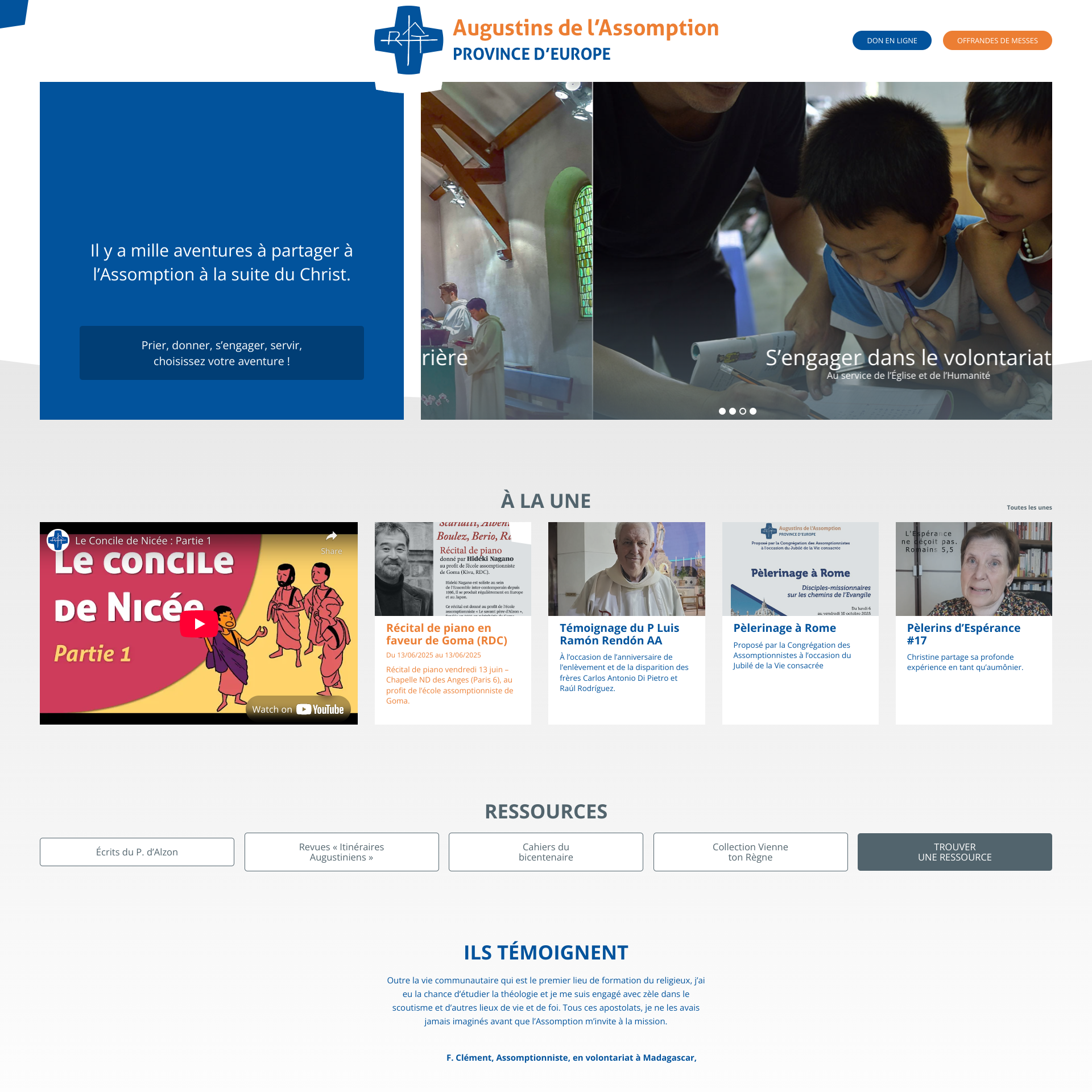 Aperçu du site