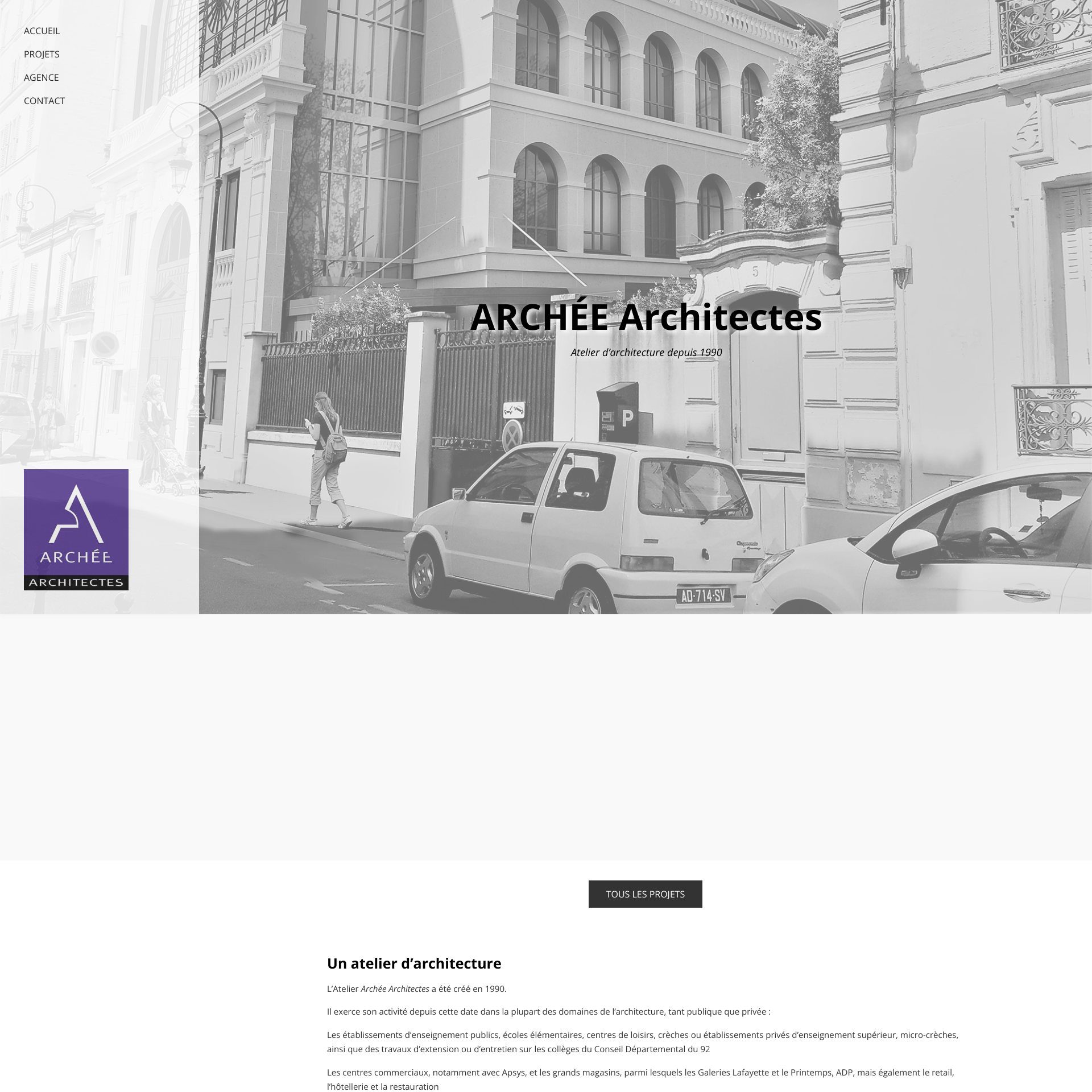 Aperçu du site