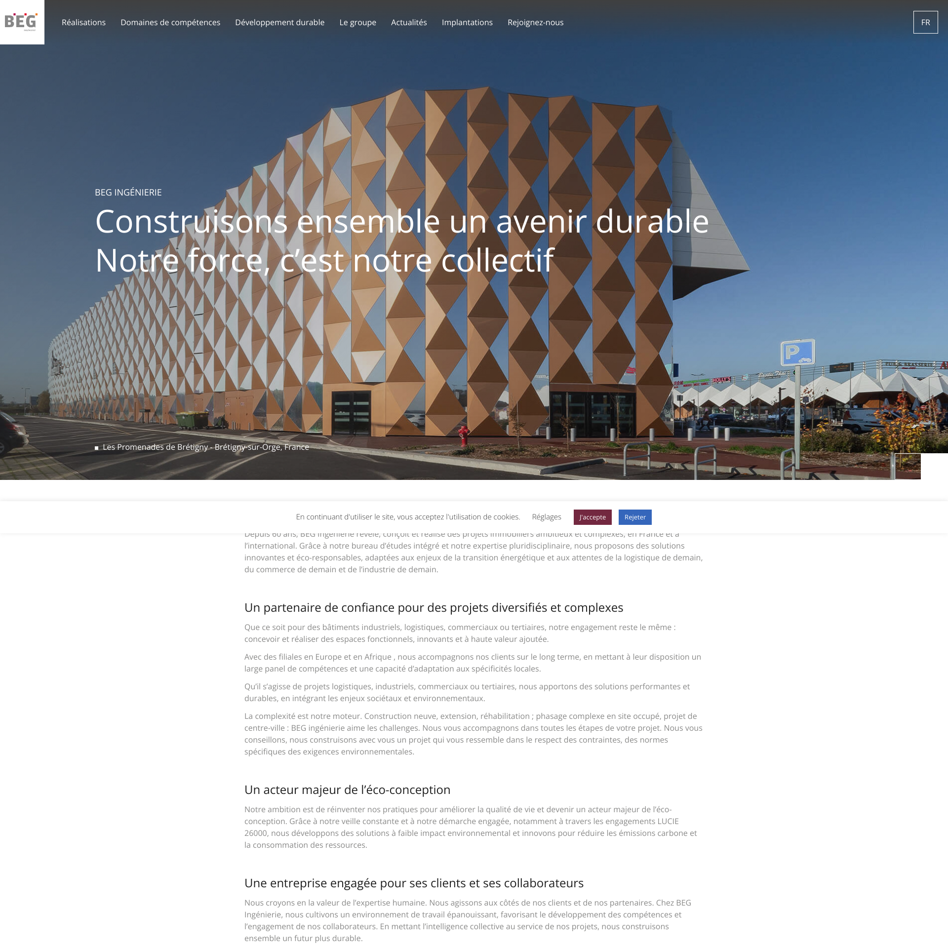 Aperçu du site