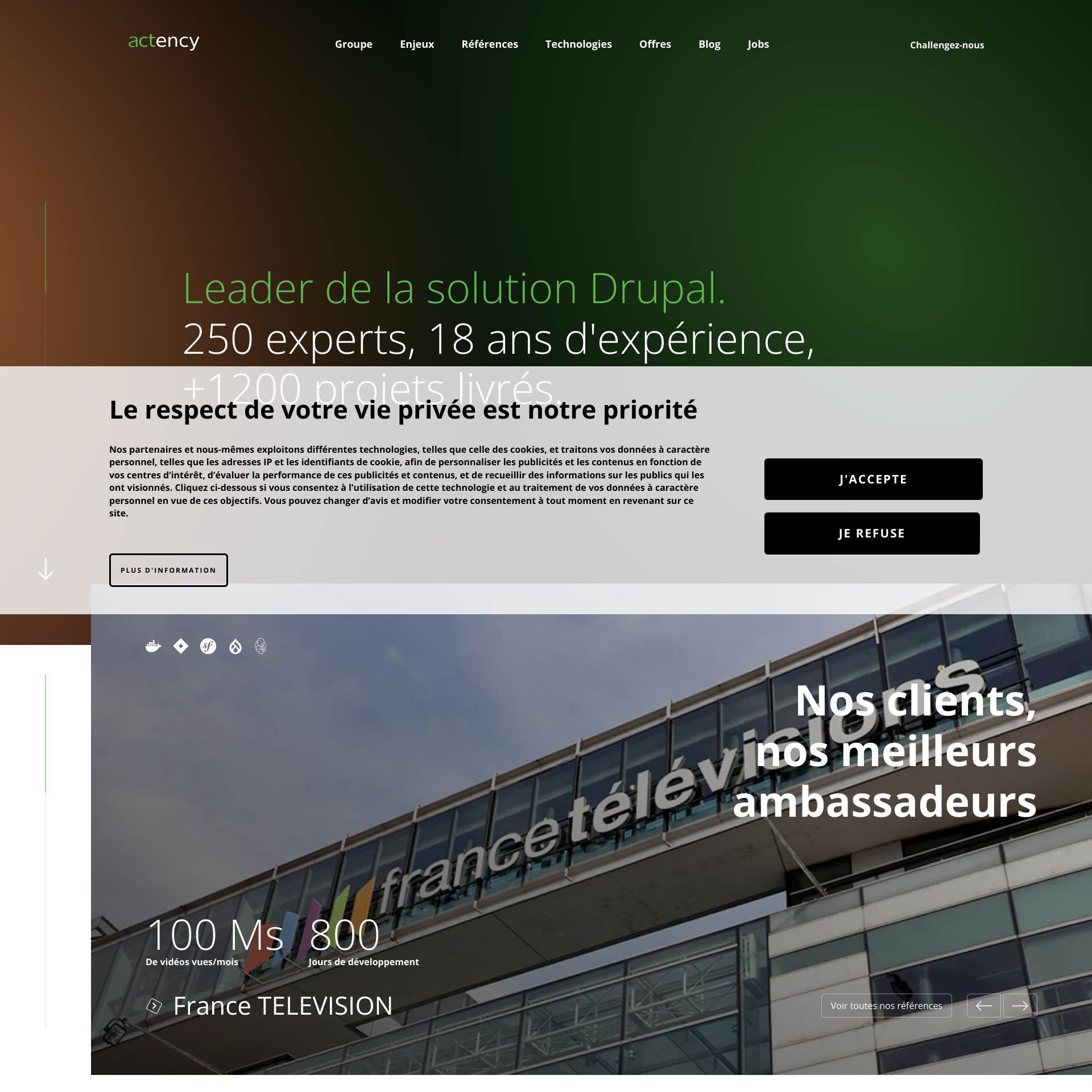 Aperçu du site
