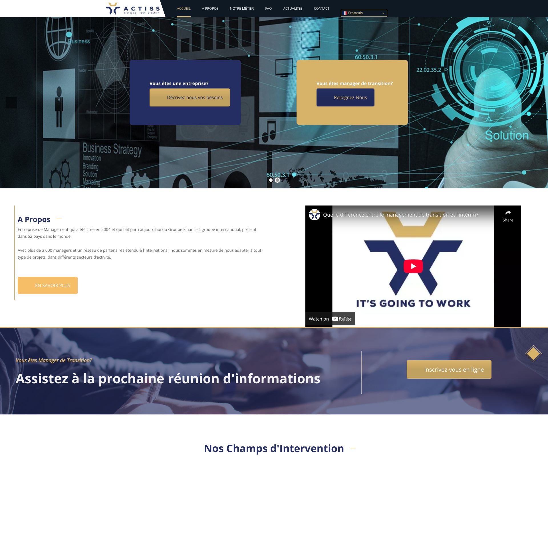 Aperçu du site