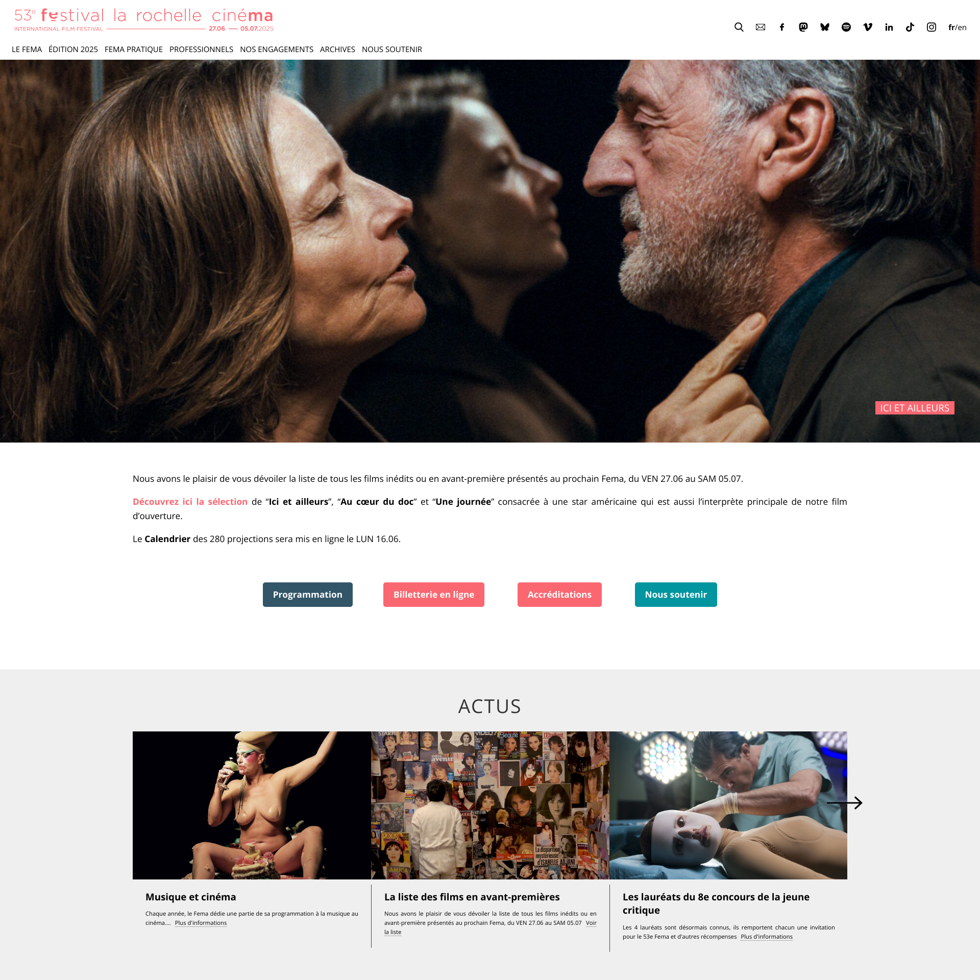 Aperçu du site