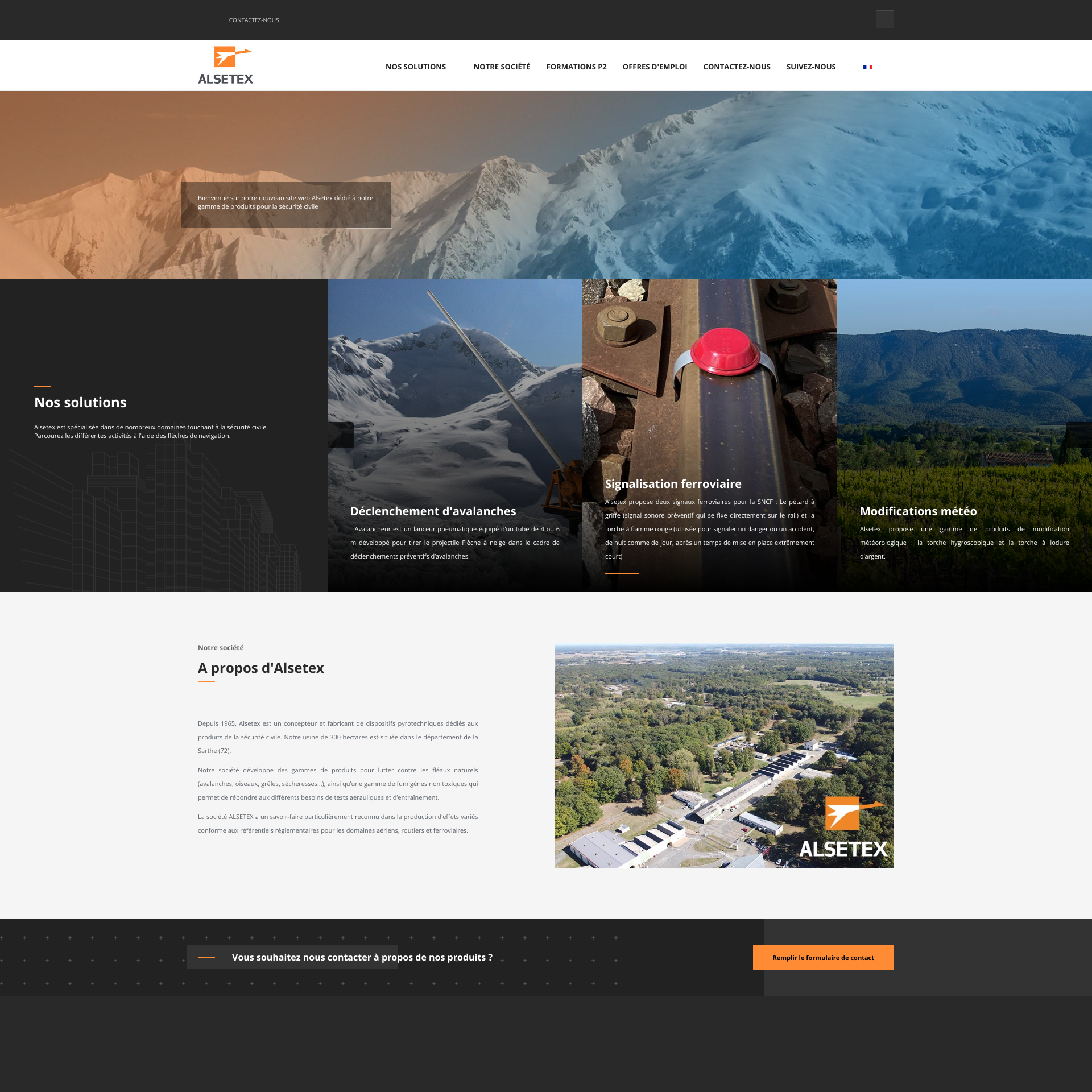 Aperçu du site