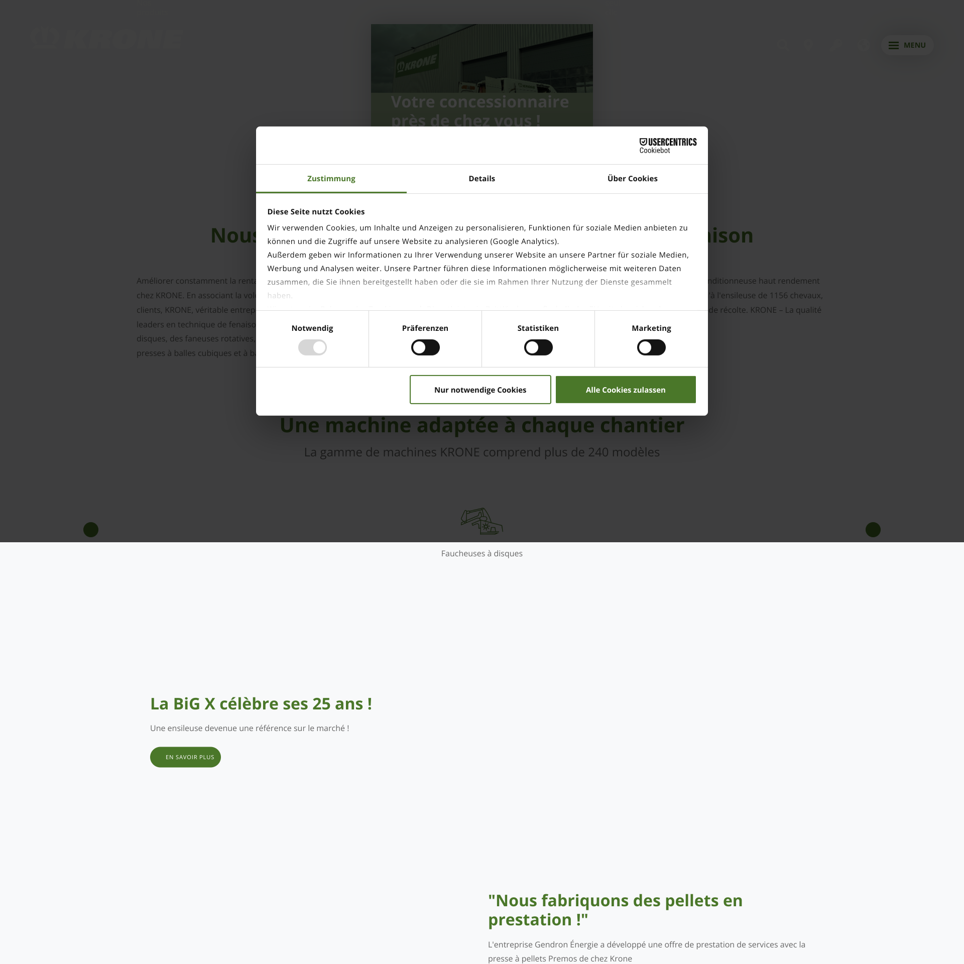 Aperçu du site