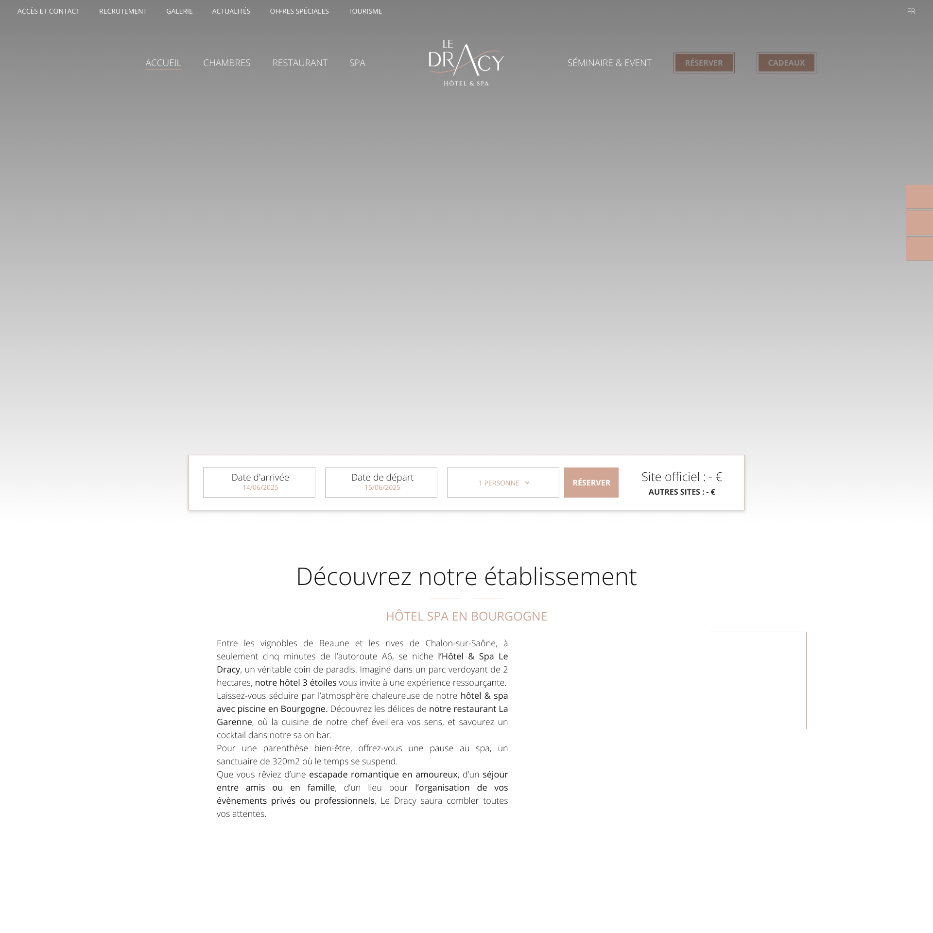 Aperçu du site