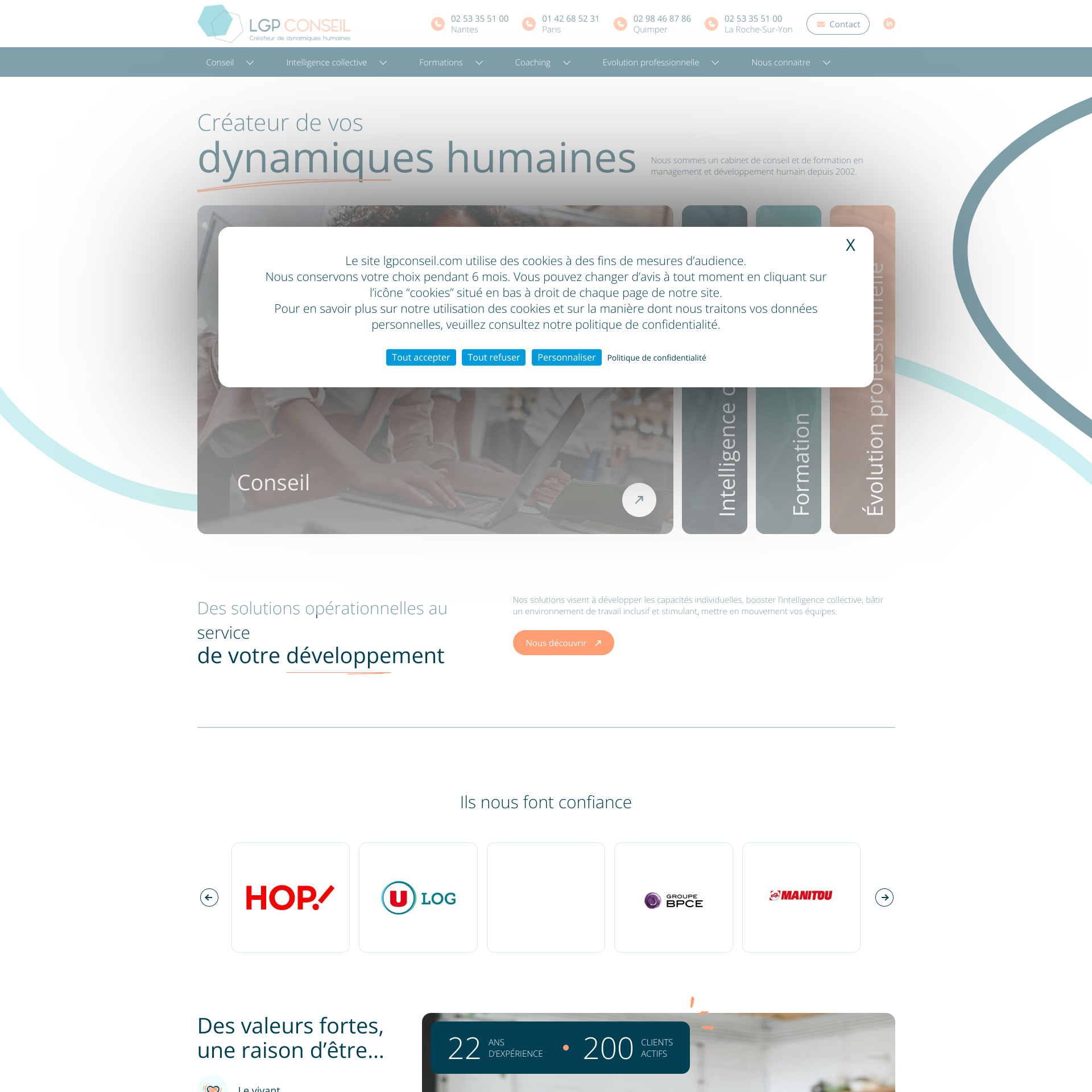Aperçu du site
