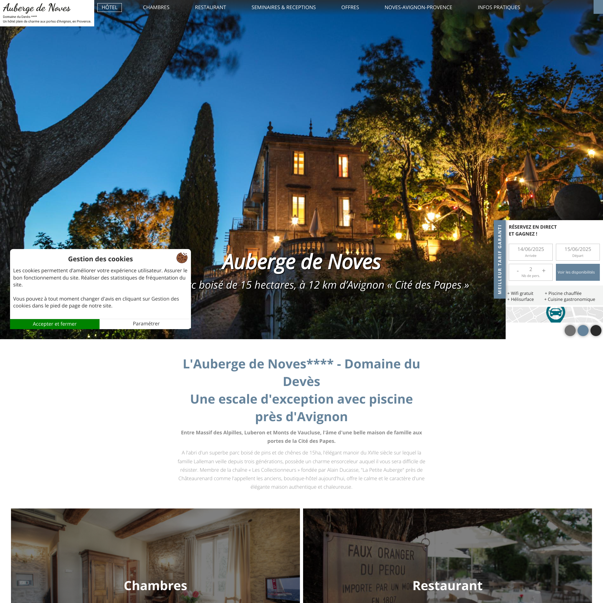 Aperçu du site