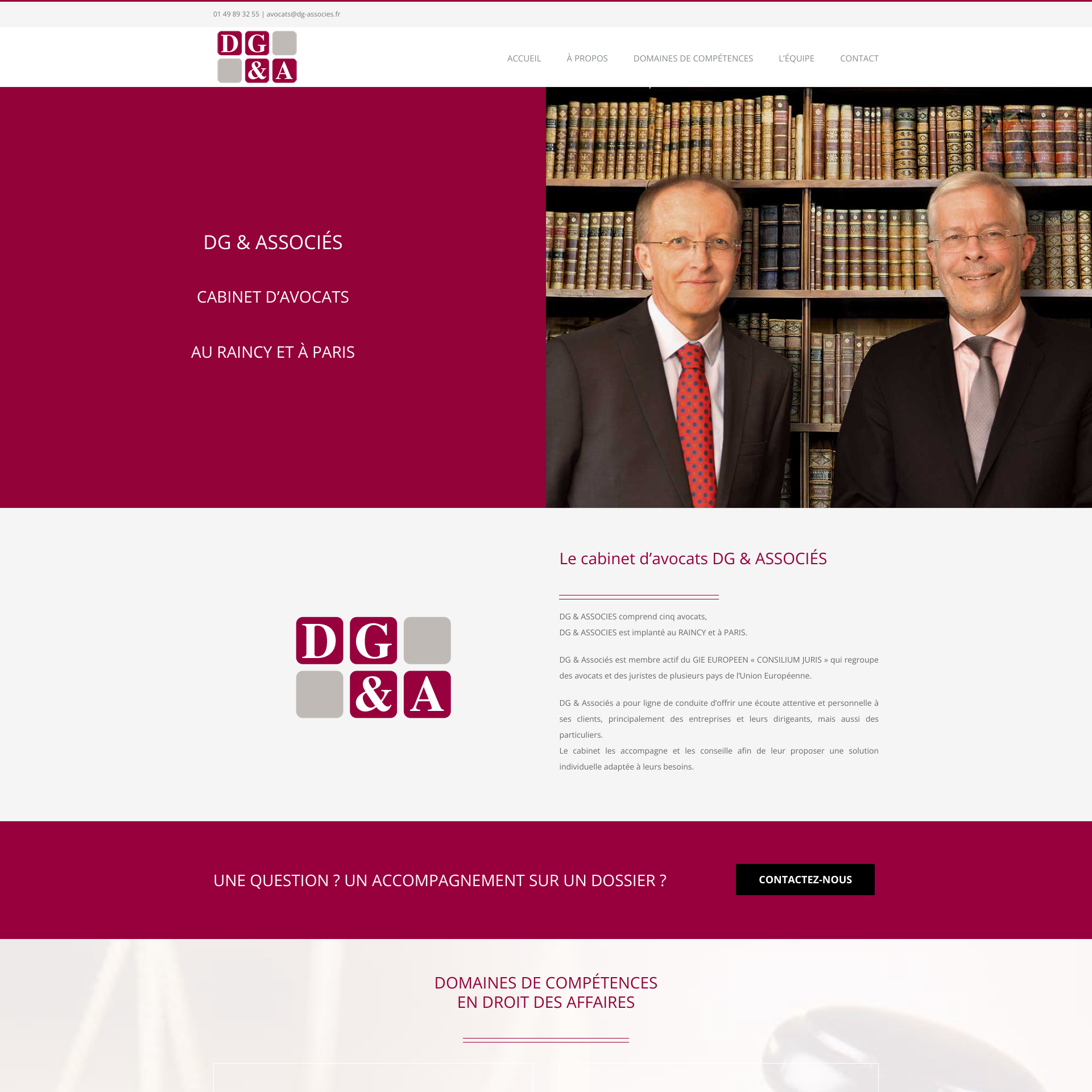 Aperçu du site