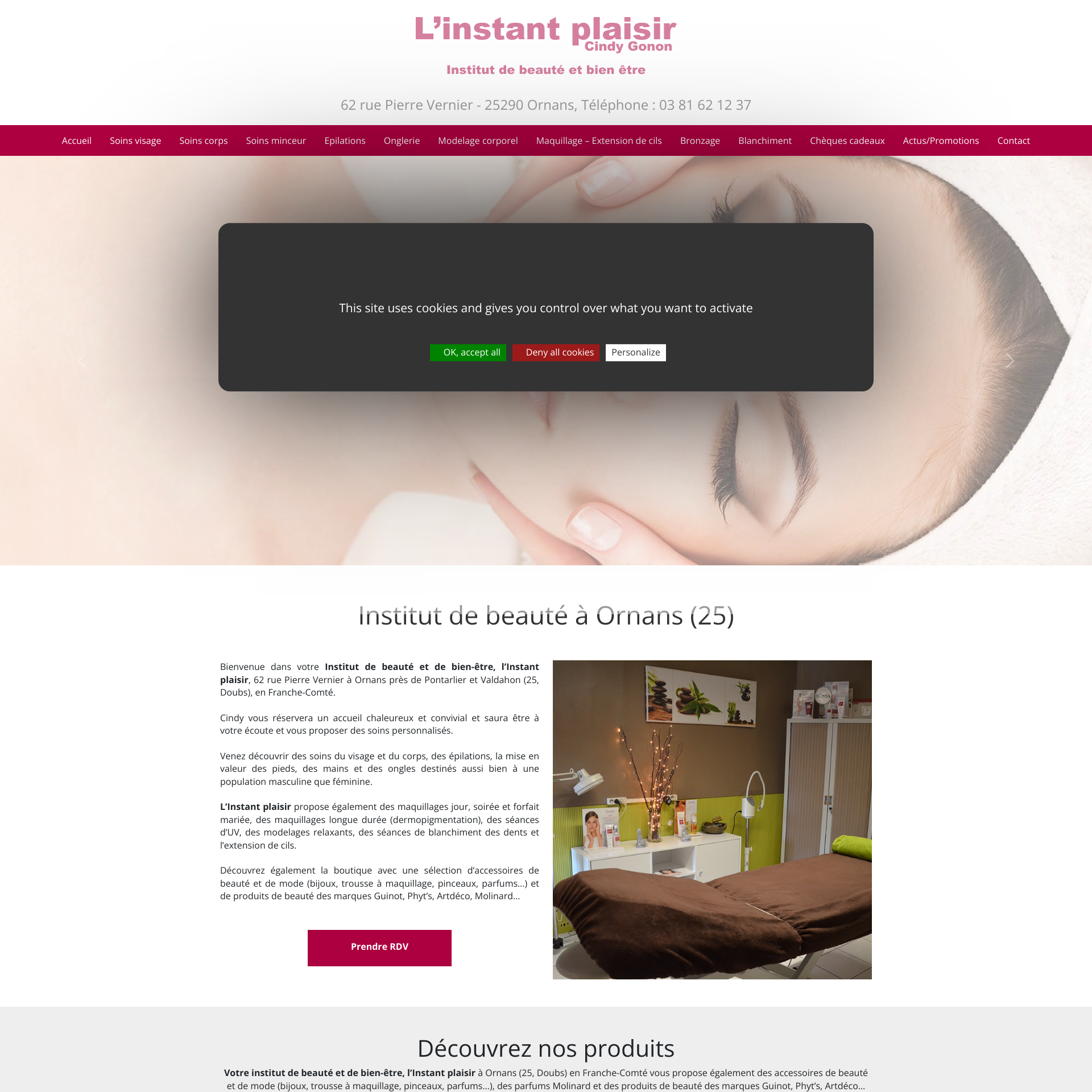 Aperçu du site