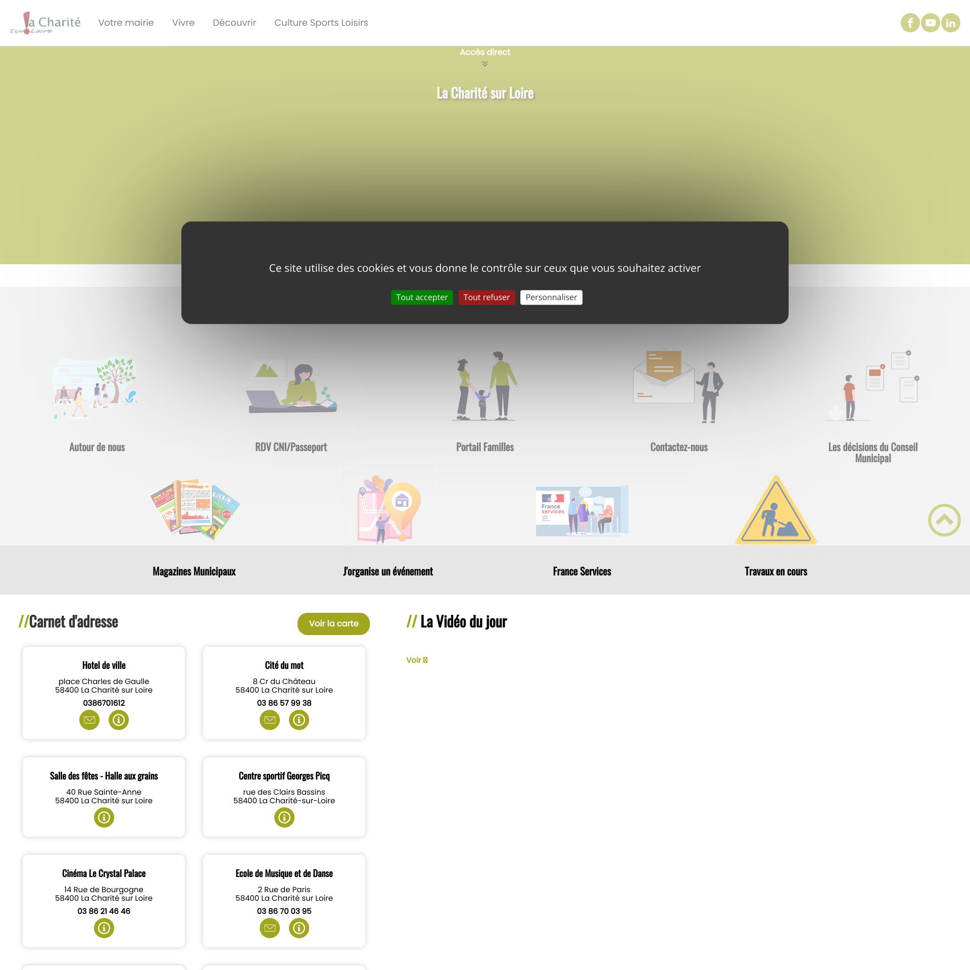 Aperçu du site