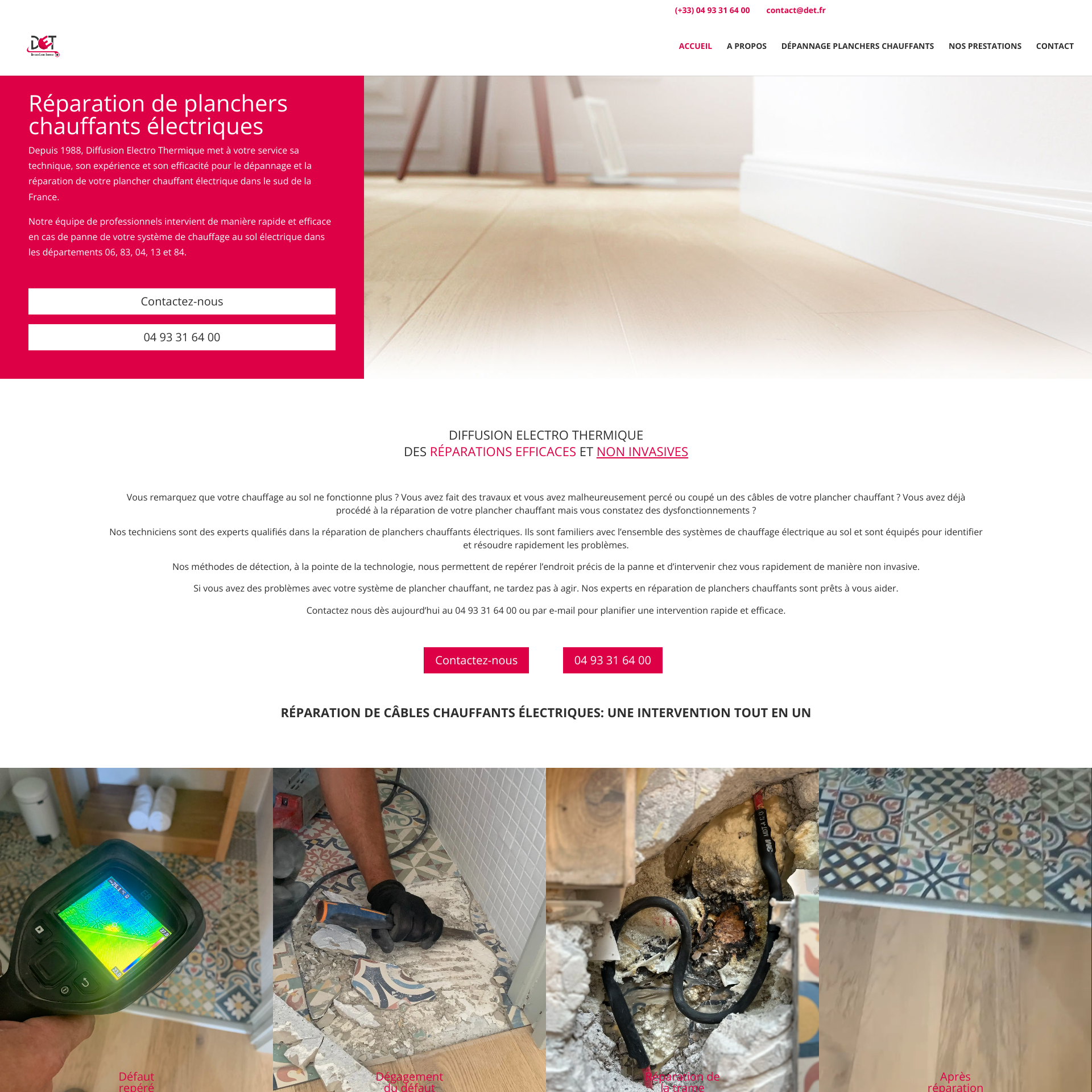 Aperçu du site