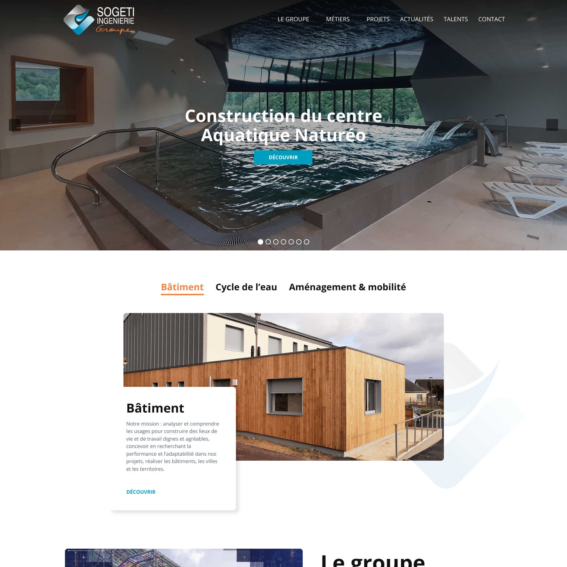 Aperçu du site