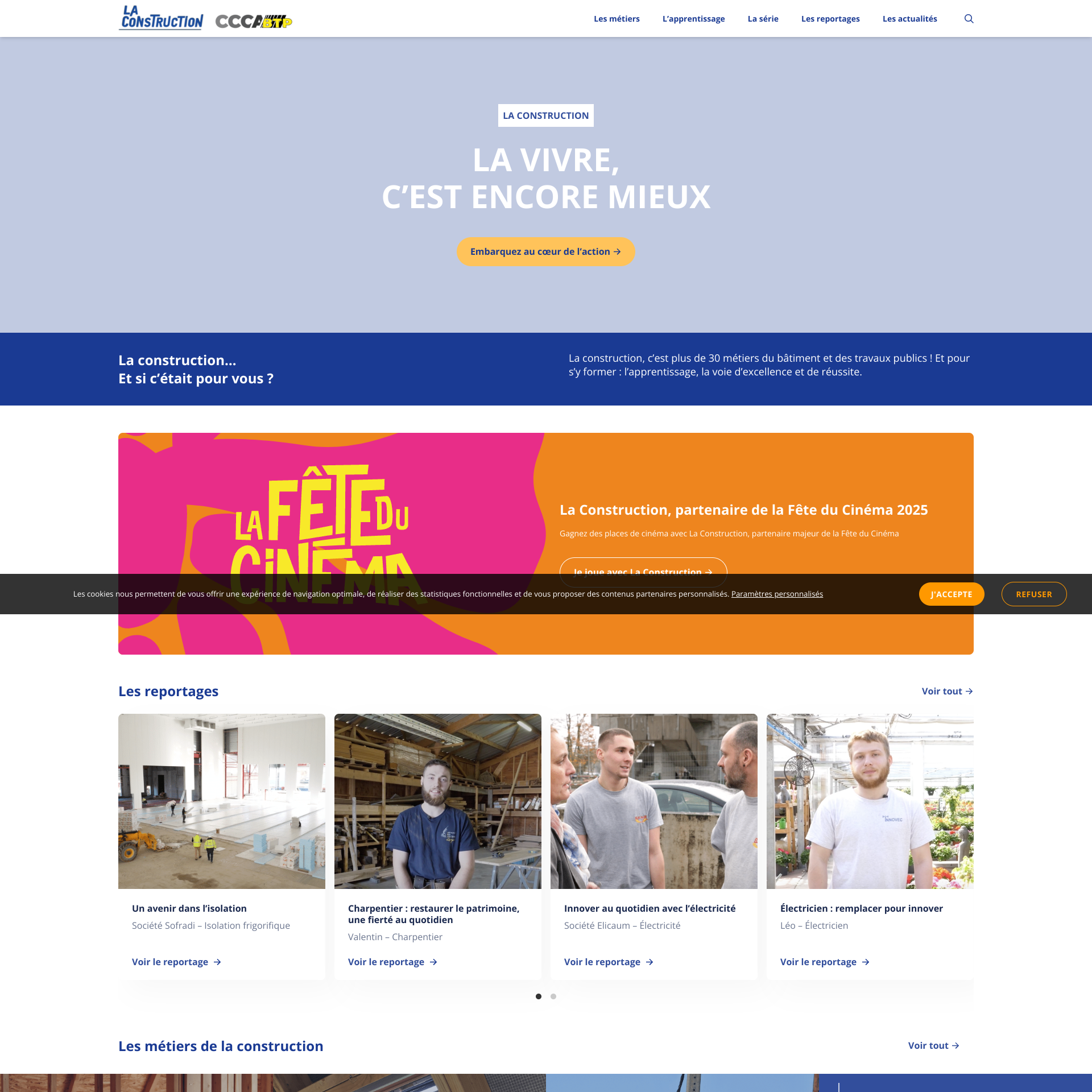 Aperçu du site