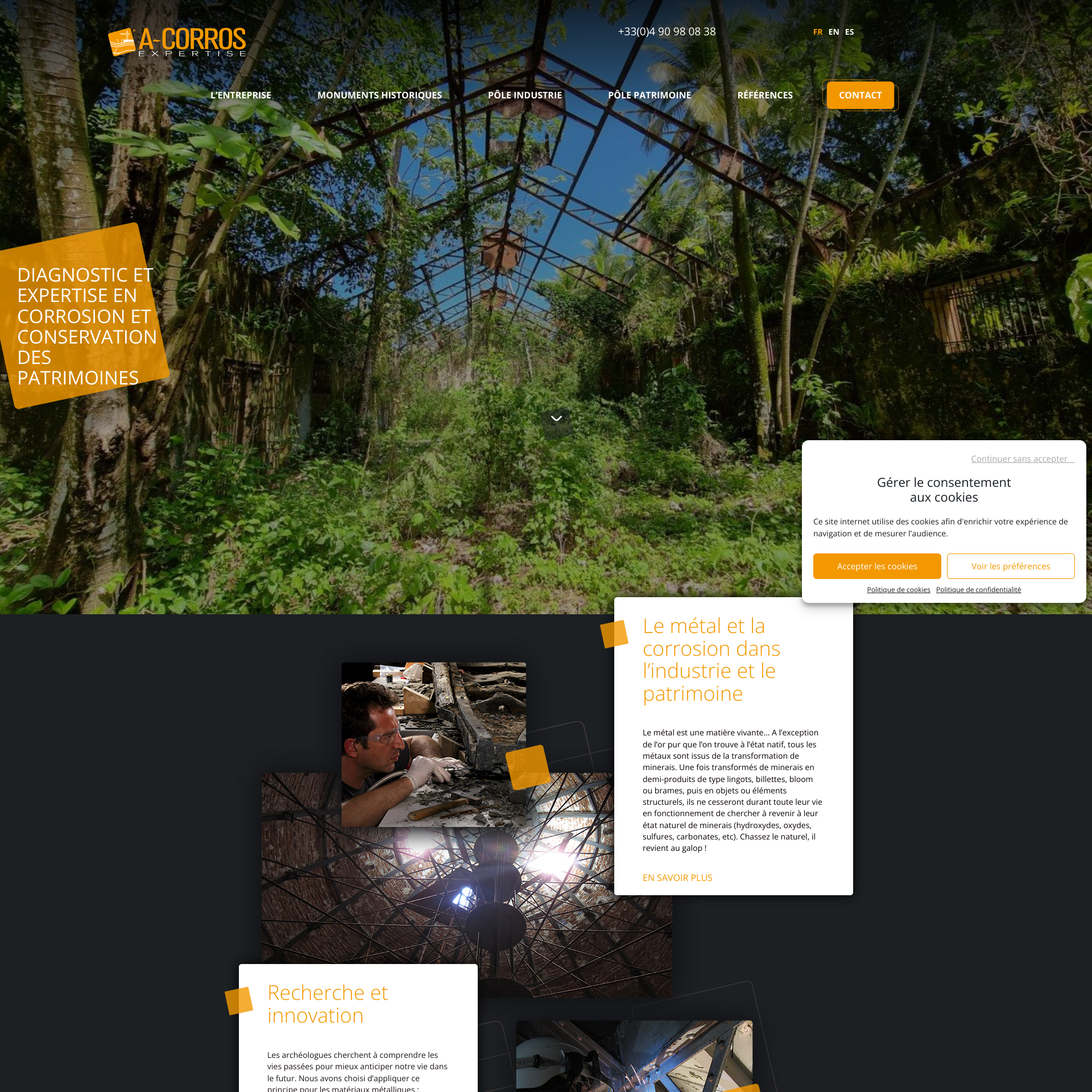Aperçu du site