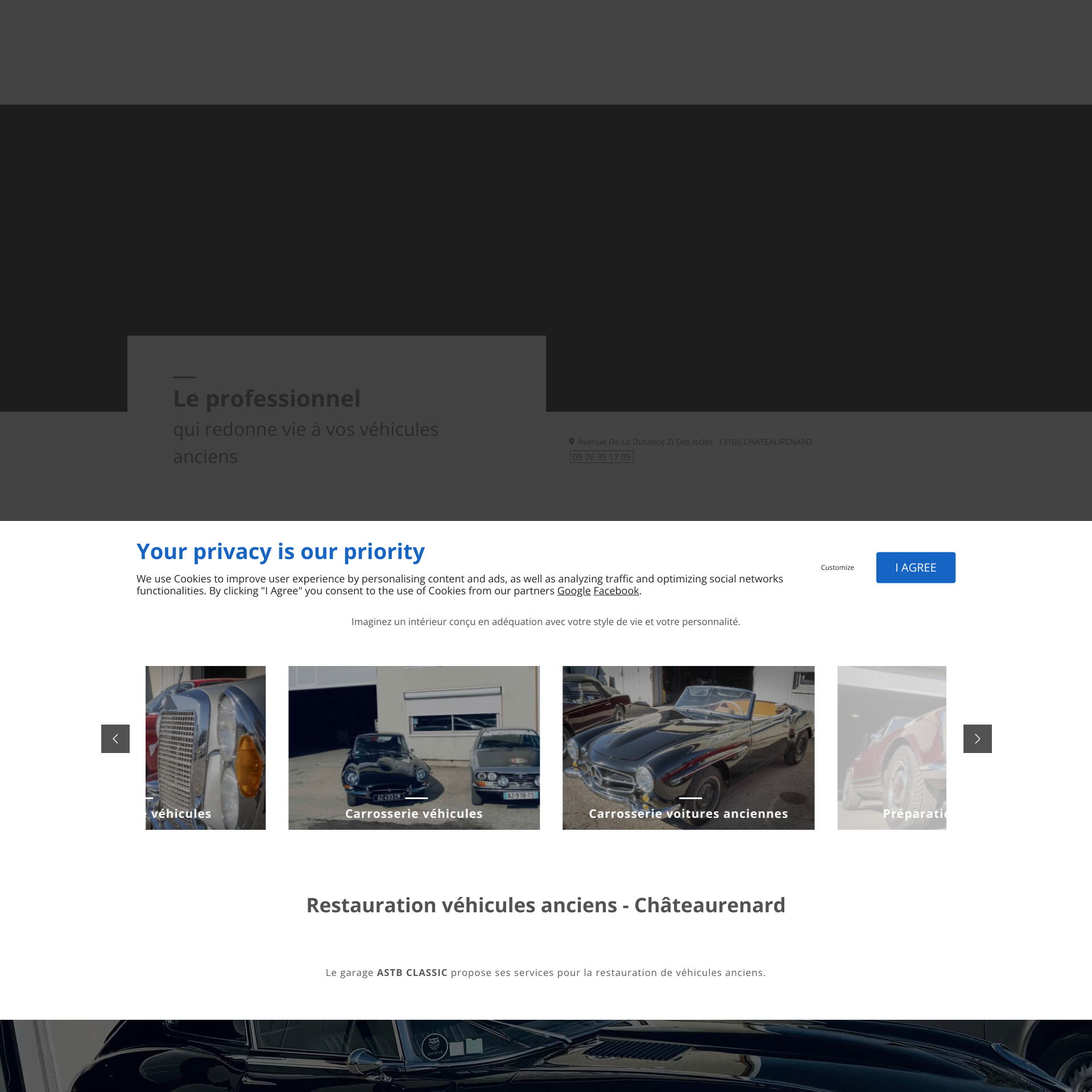Aperçu du site