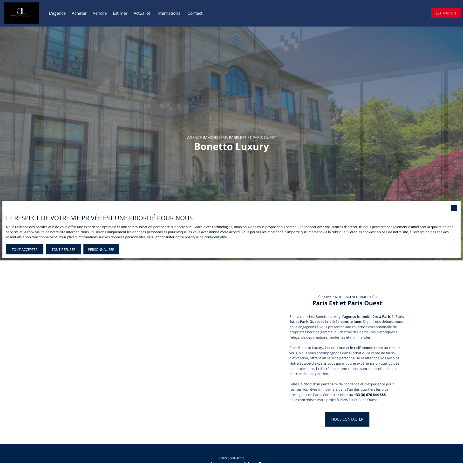 Aperçu du site