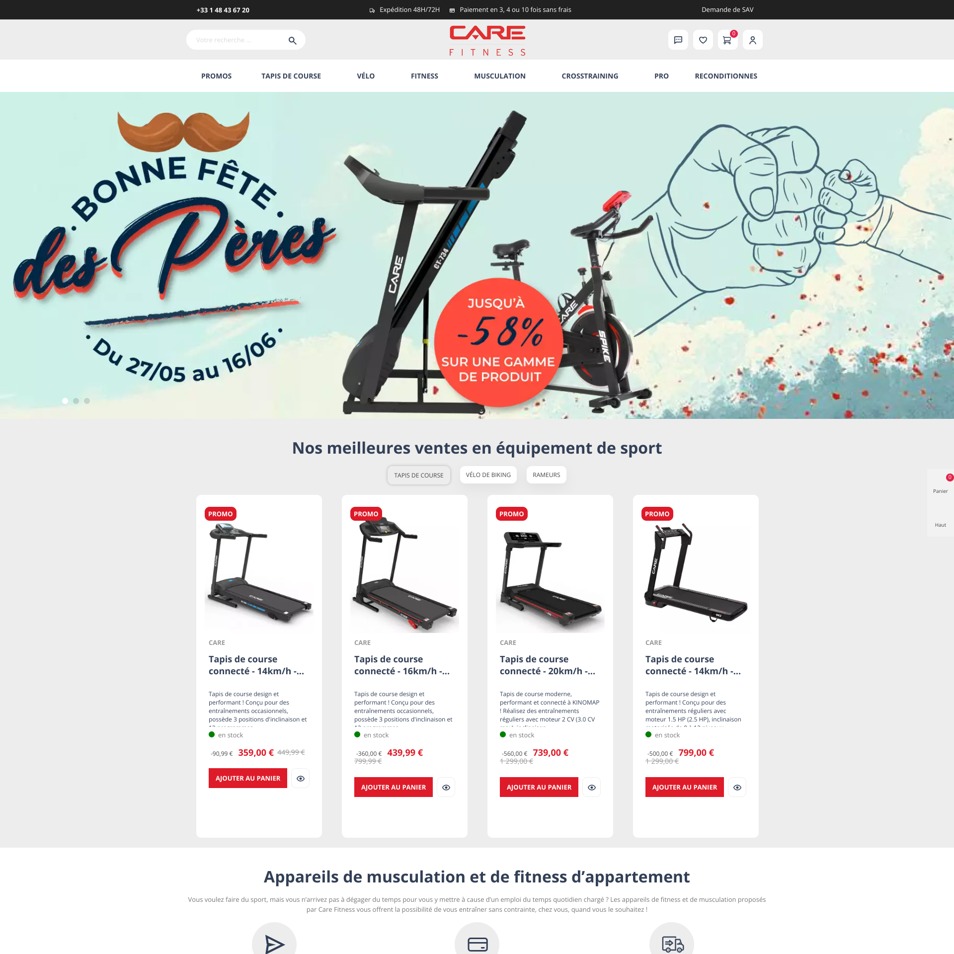 Aperçu du site