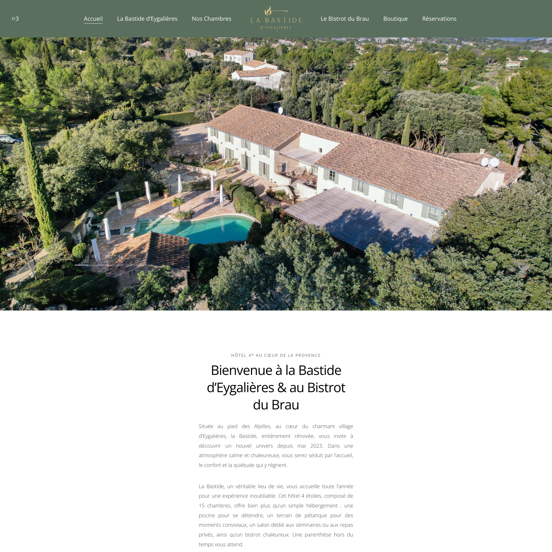 Aperçu du site