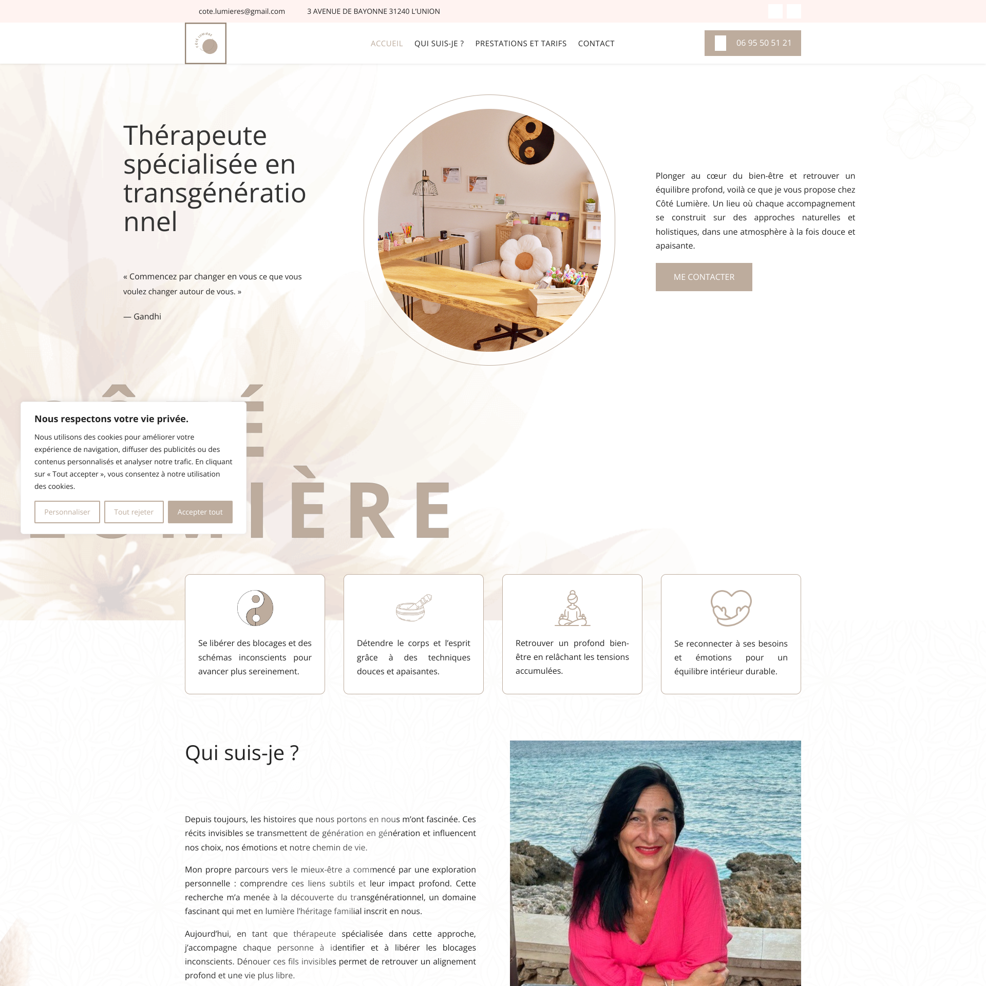Aperçu du site