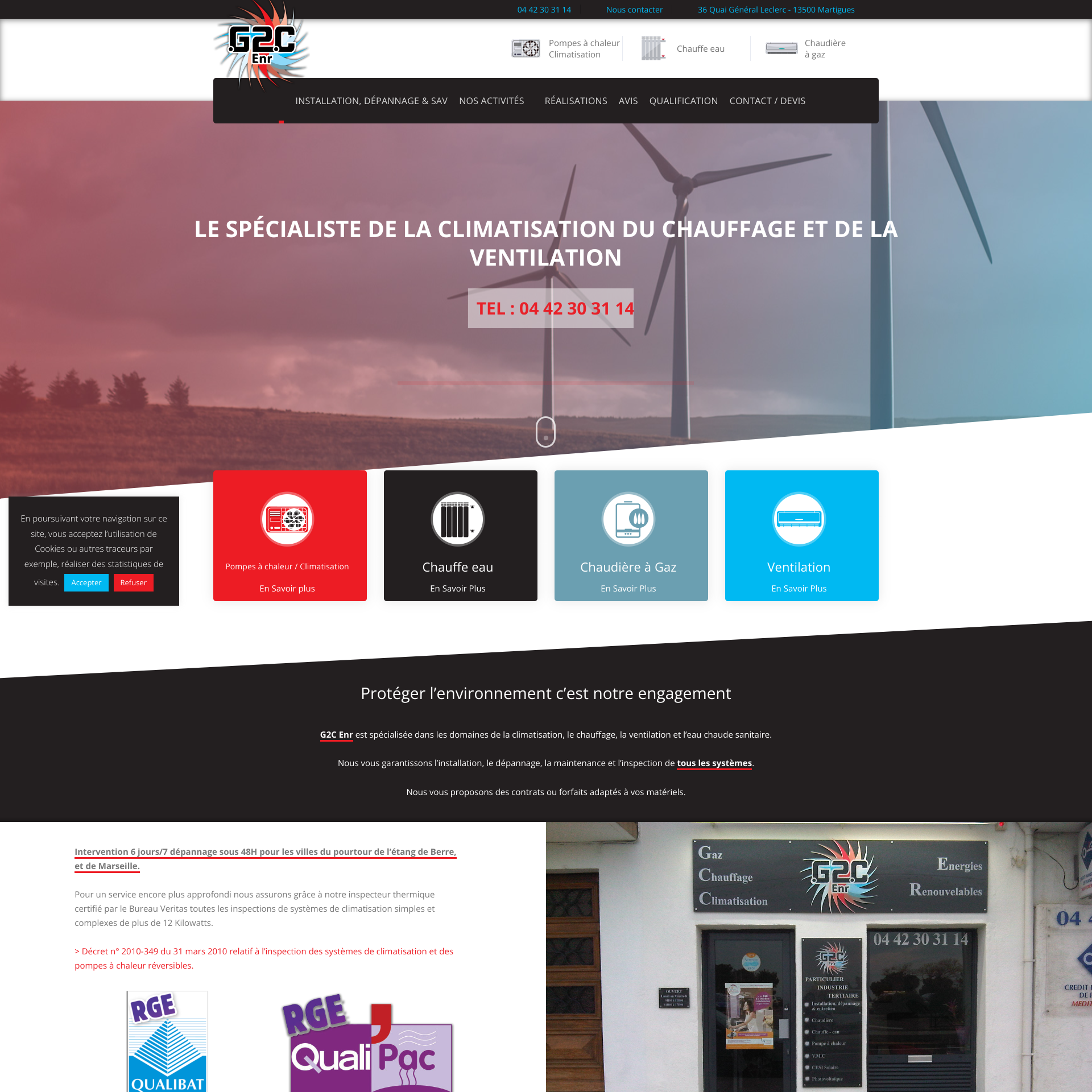 Aperçu du site