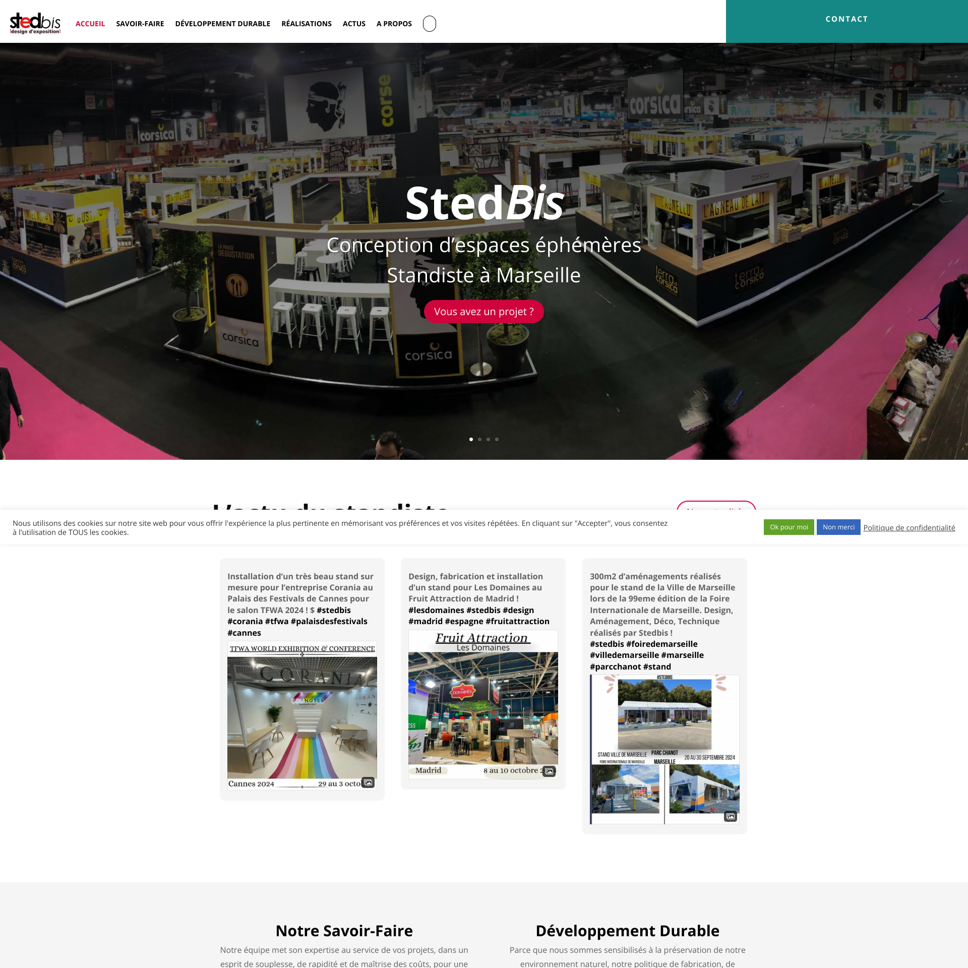Aperçu du site