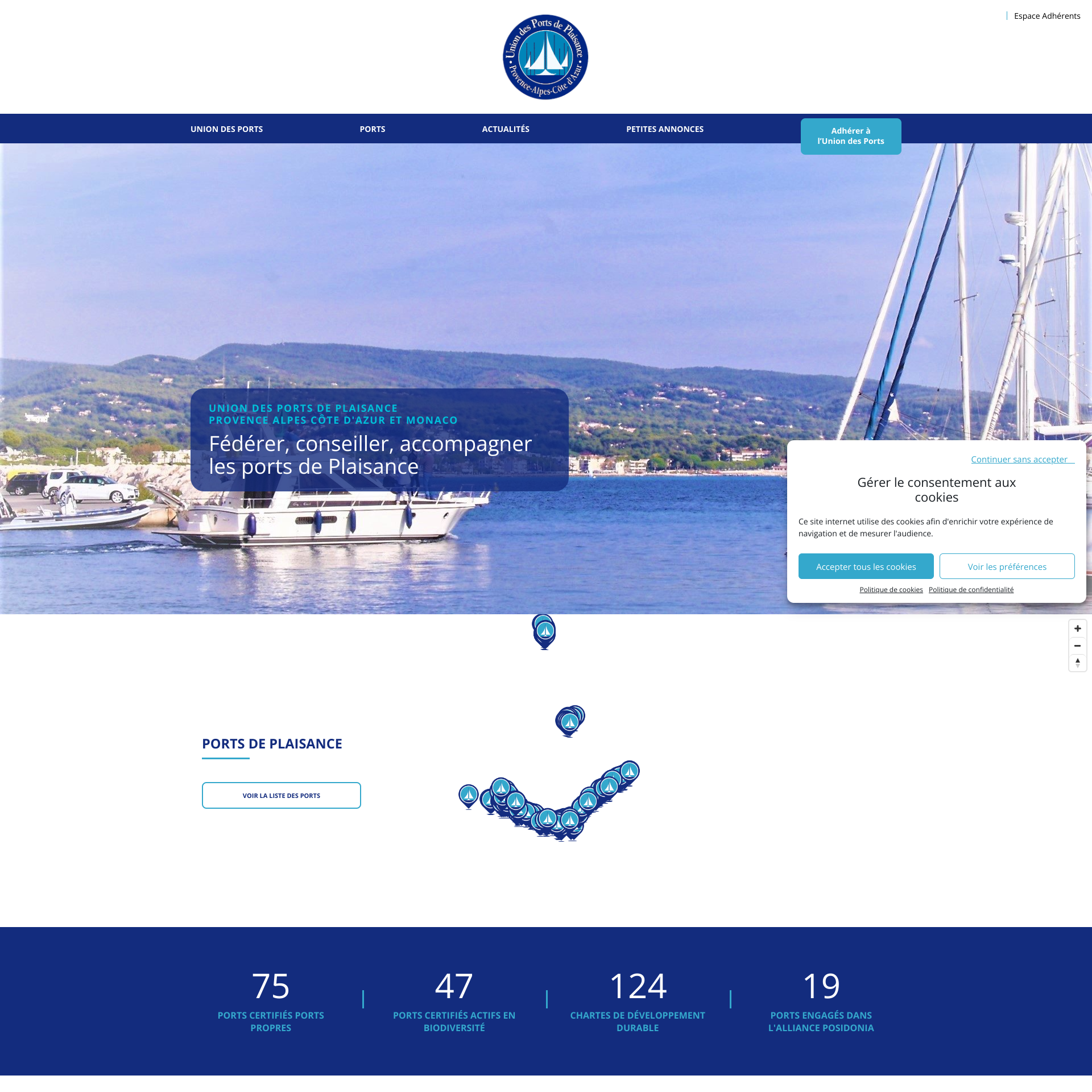 Aperçu du site