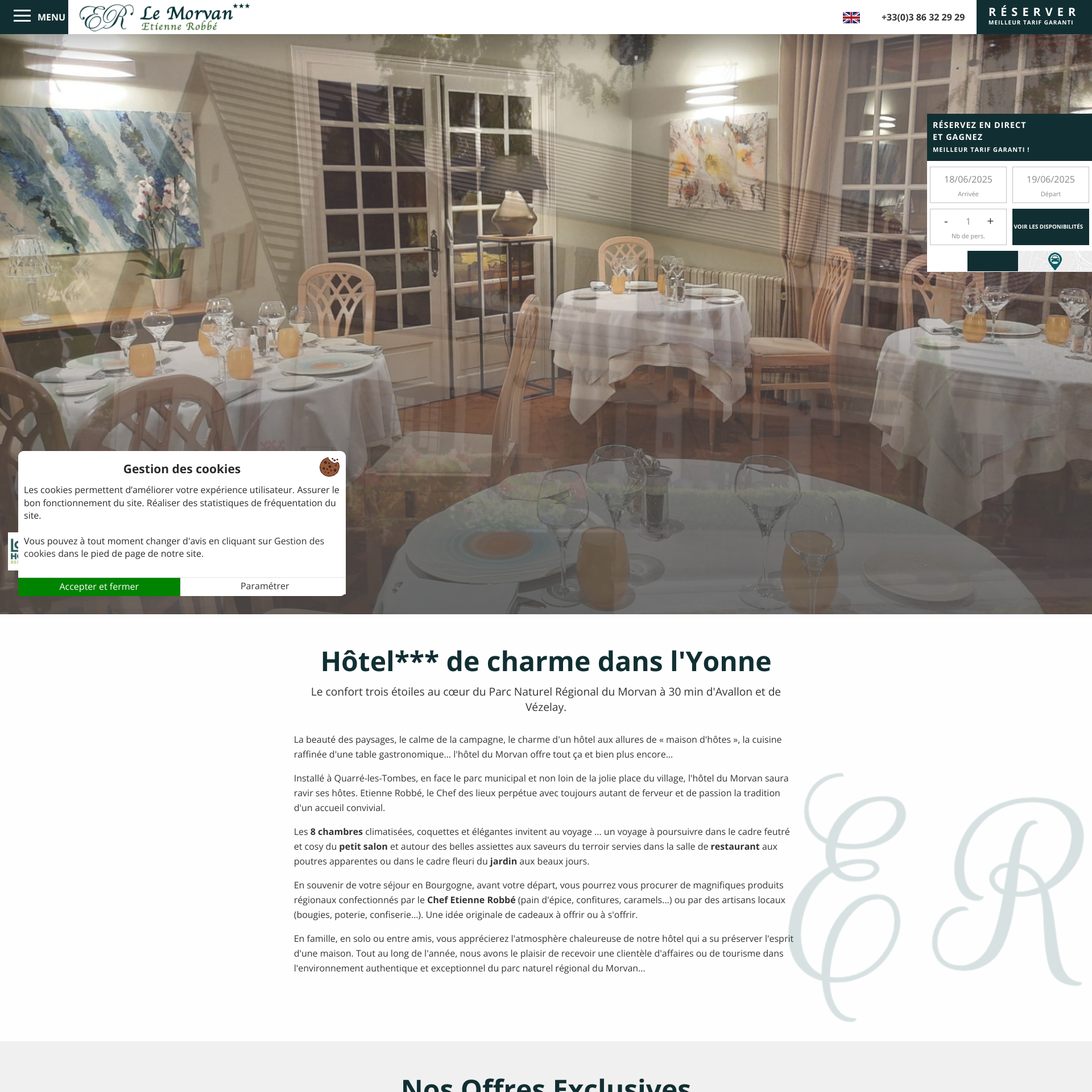 Aperçu du site
