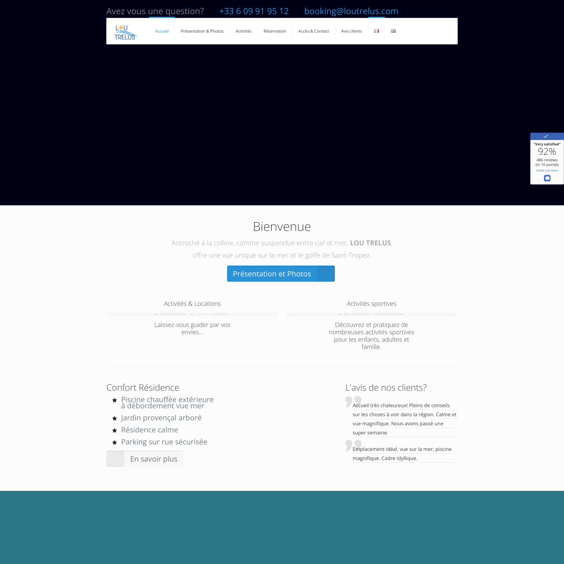 Aperçu du site