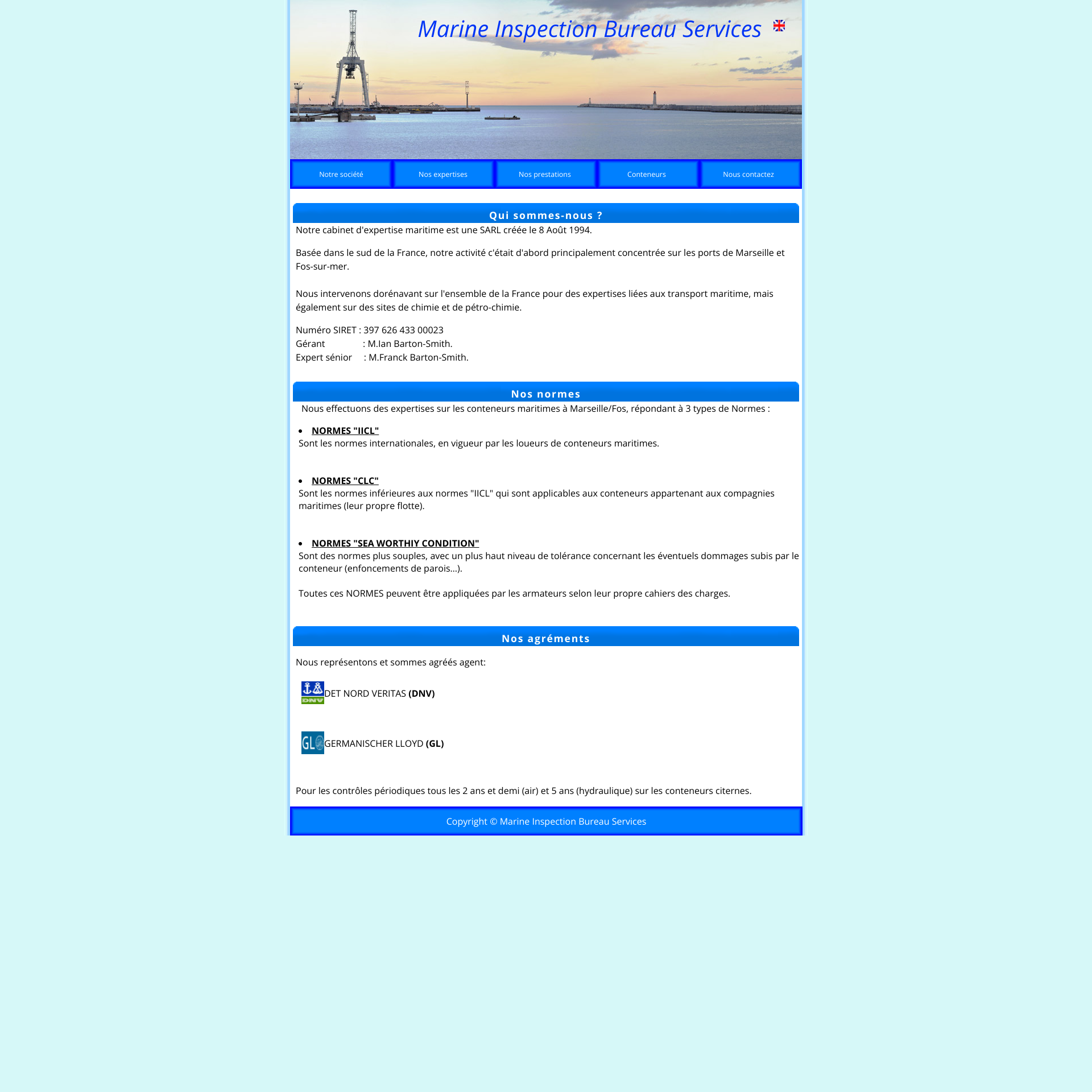 Aperçu du site