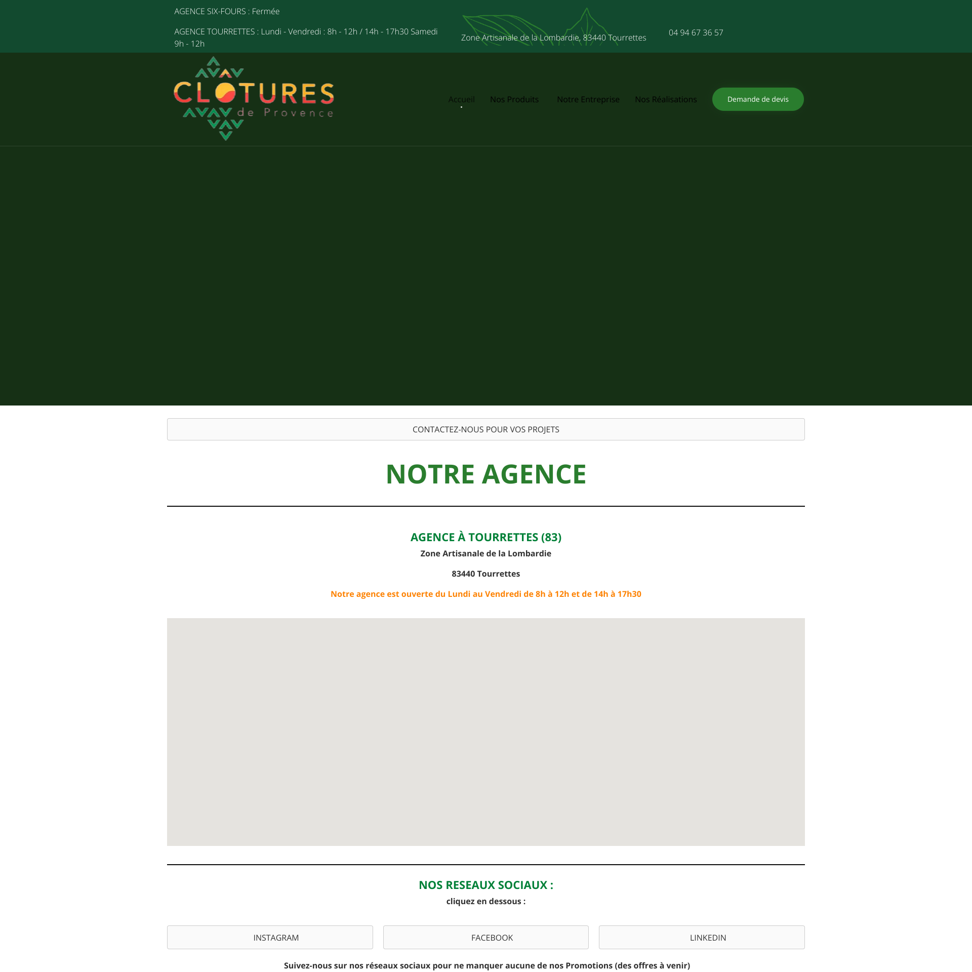 Aperçu du site