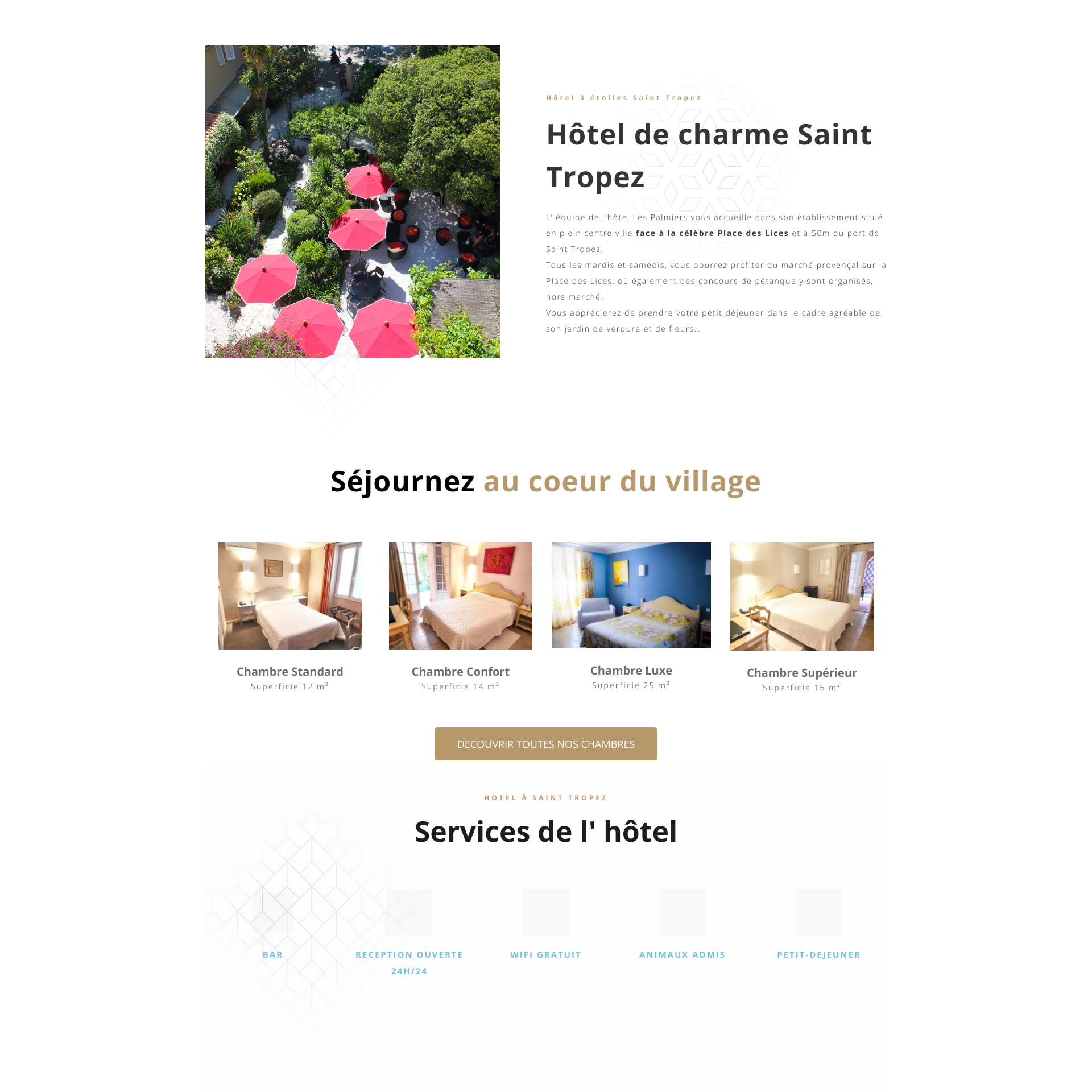 Aperçu du site