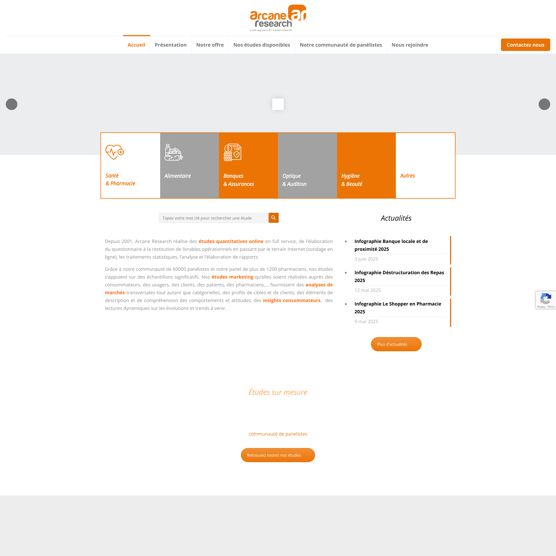 Aperçu du site