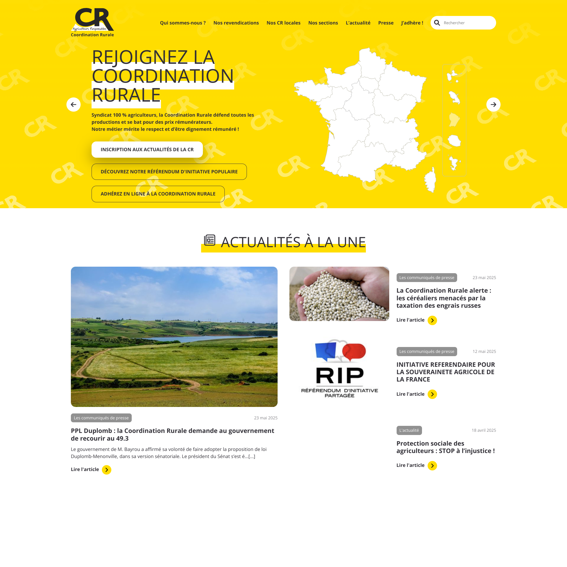 Aperçu du site