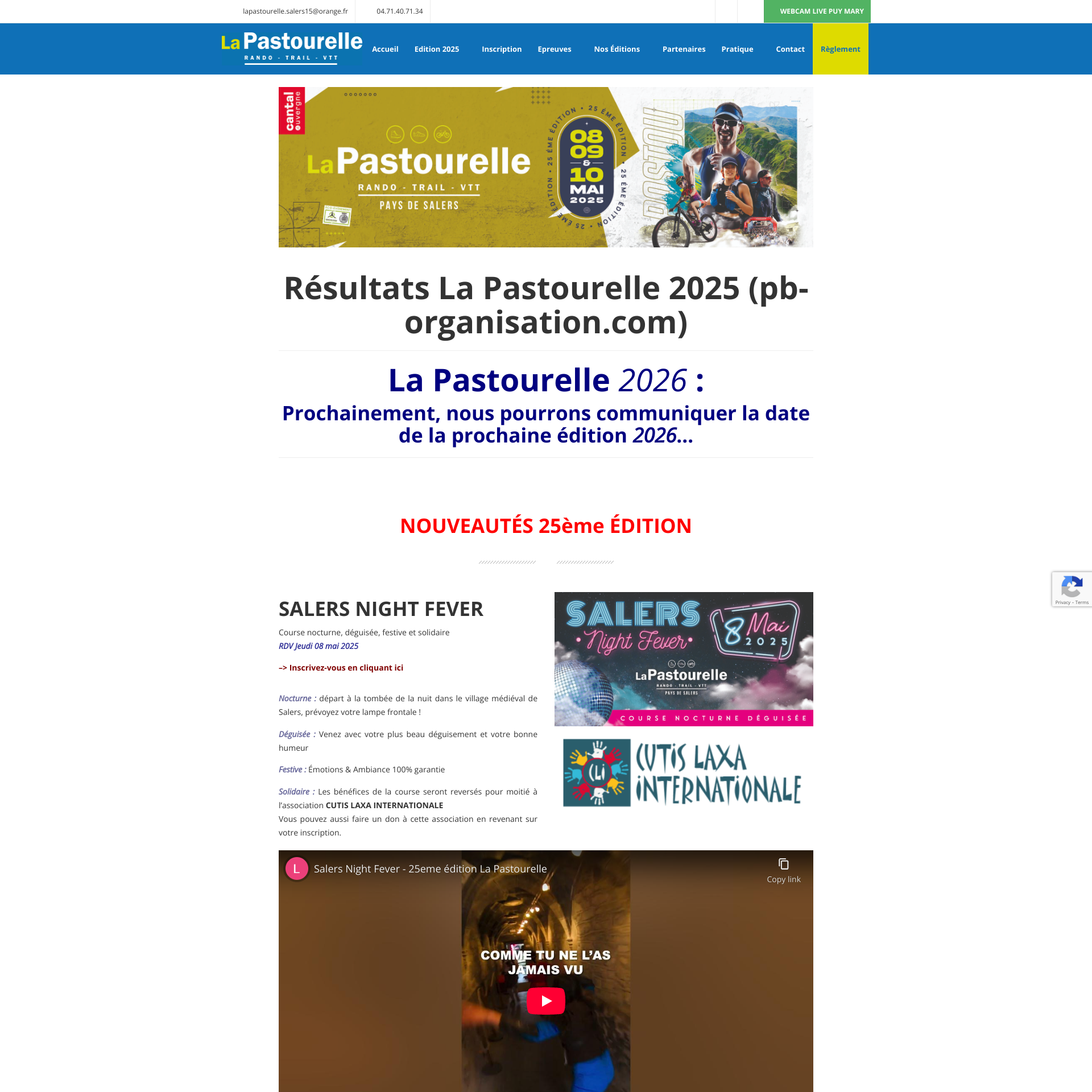 Aperçu du site