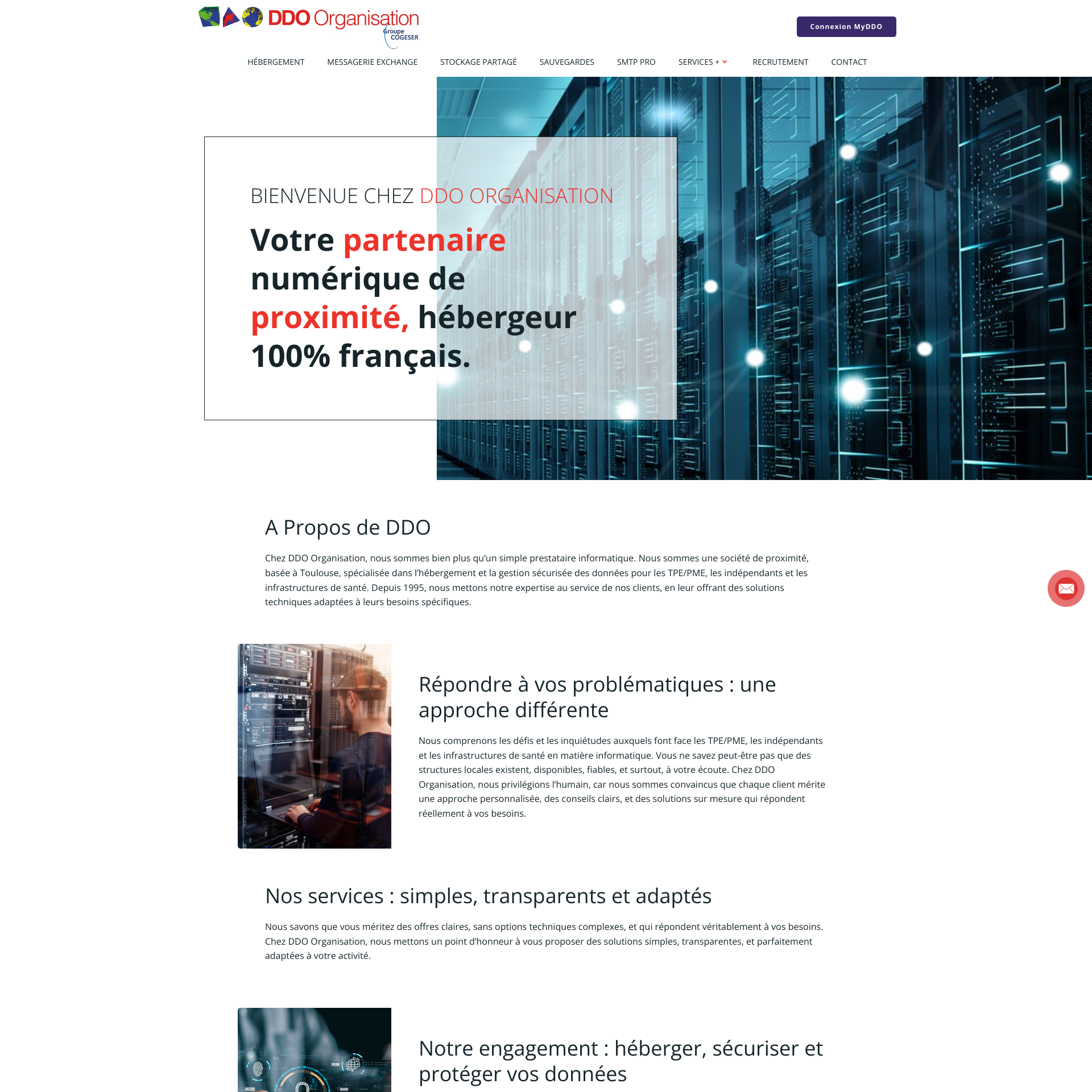 Aperçu du site