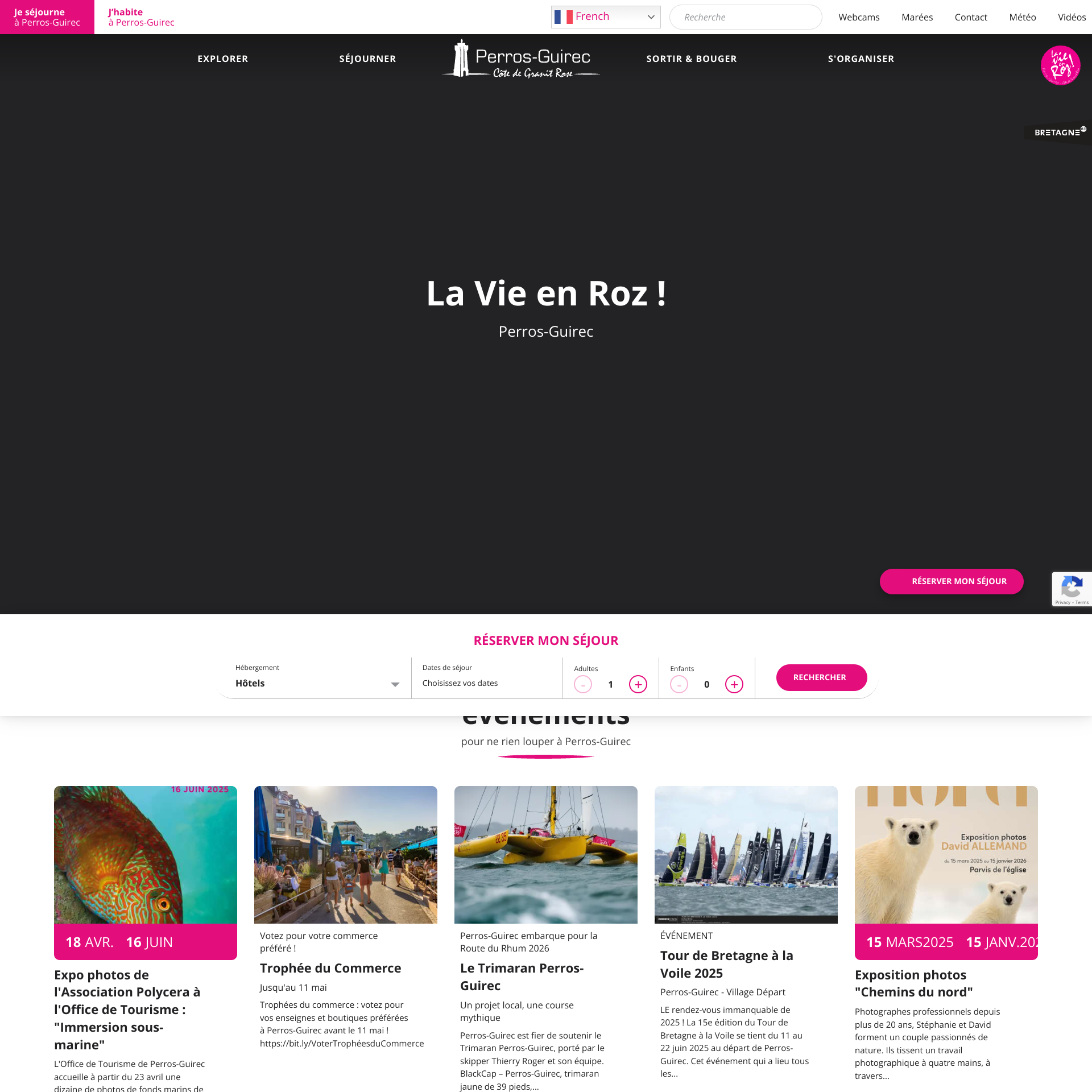 Aperçu du site
