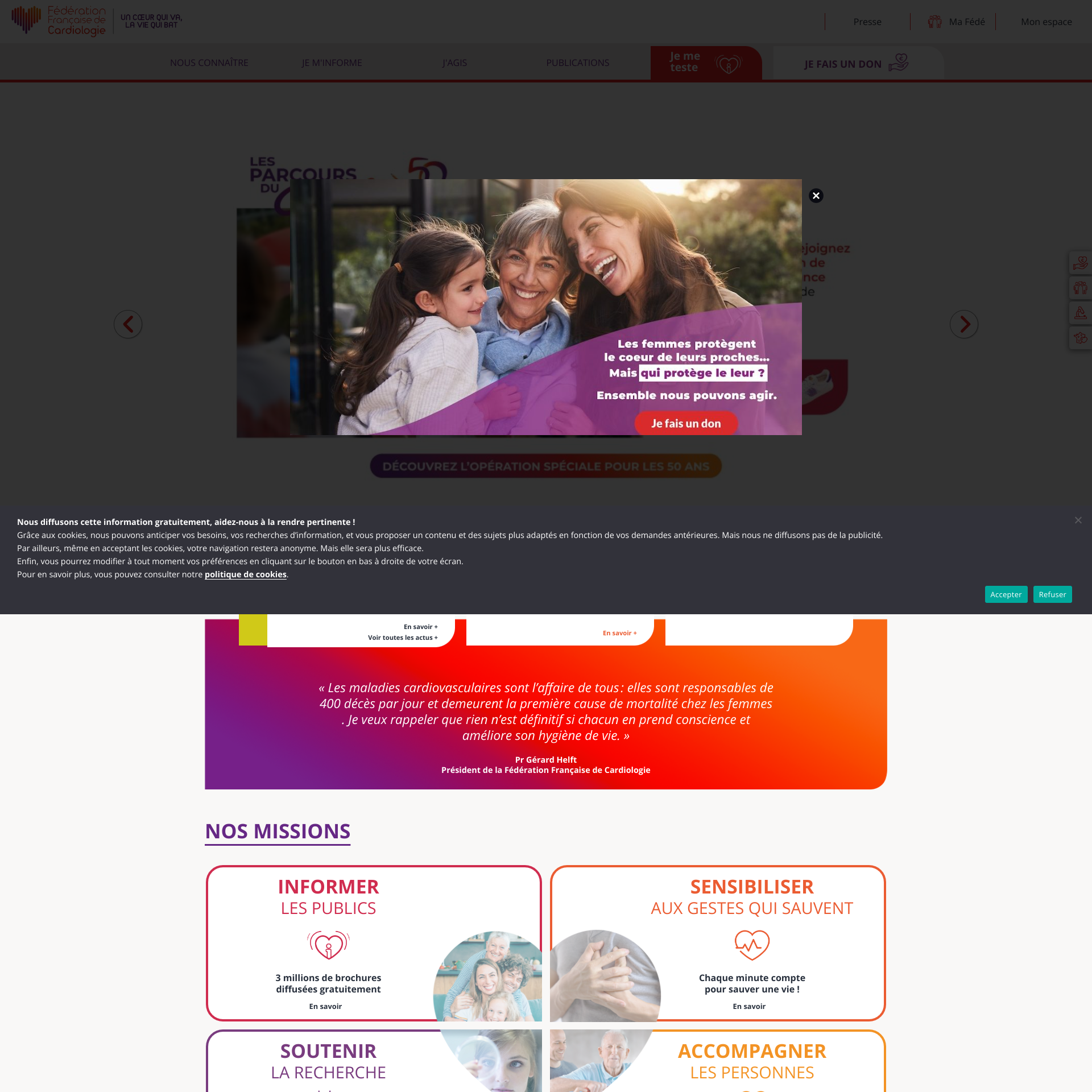 Aperçu du site