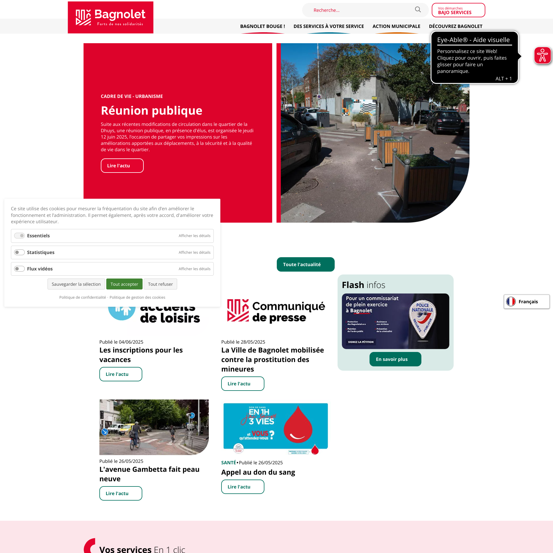 Aperçu du site