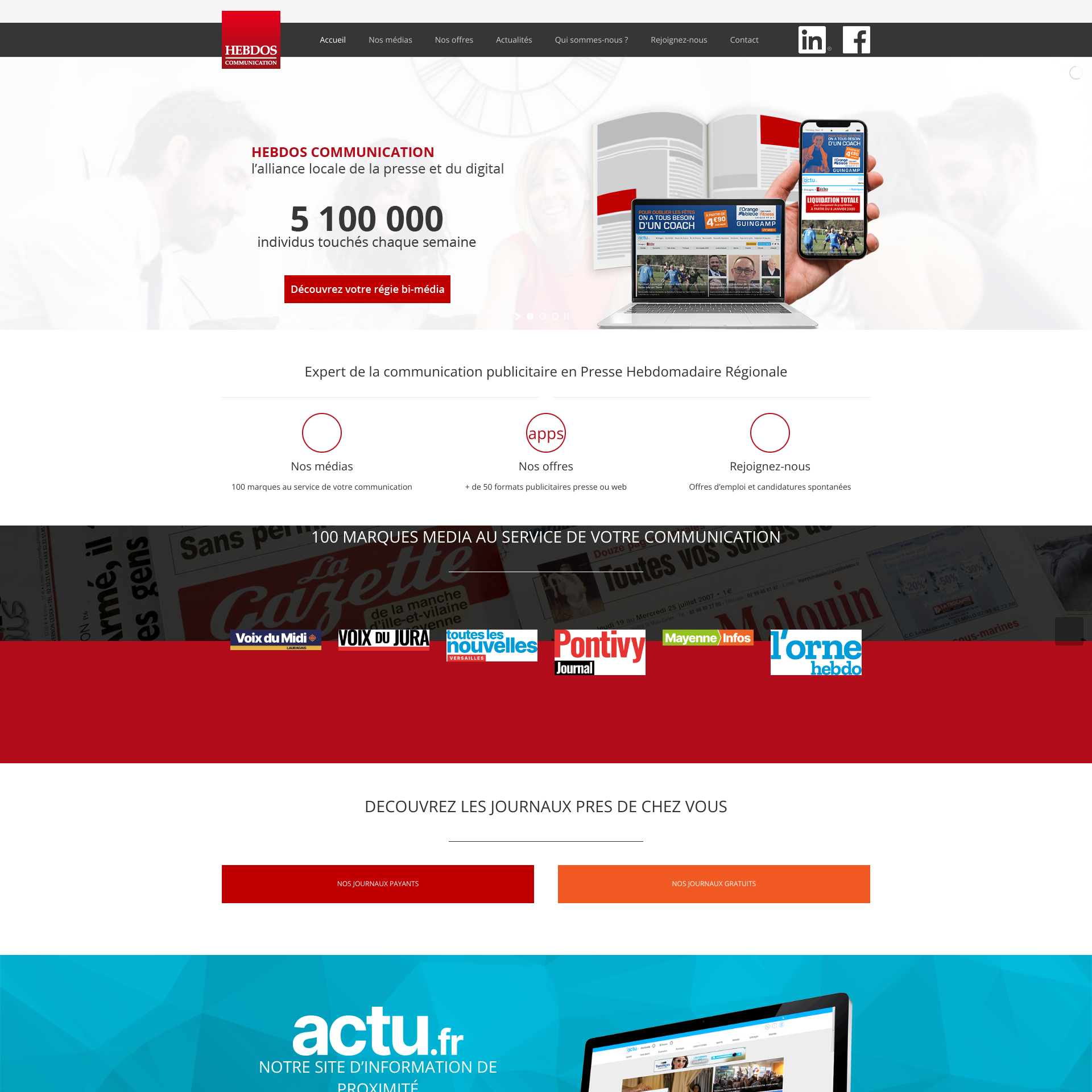 Aperçu du site