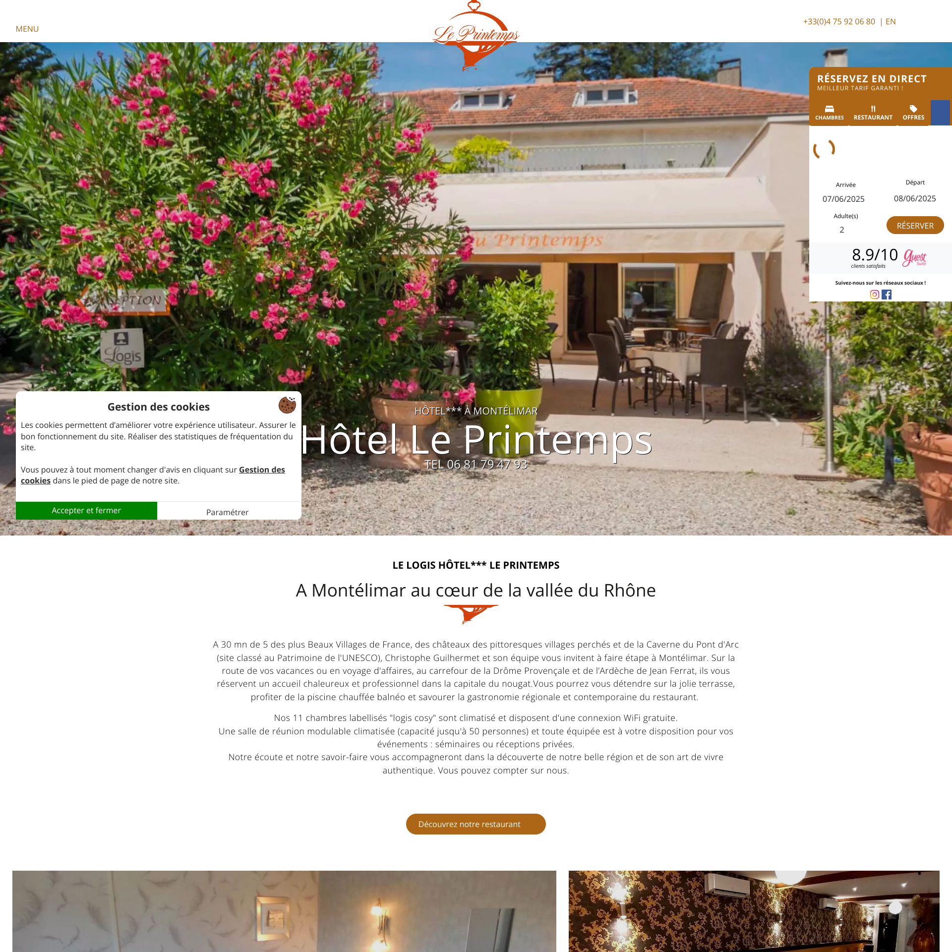 Aperçu du site
