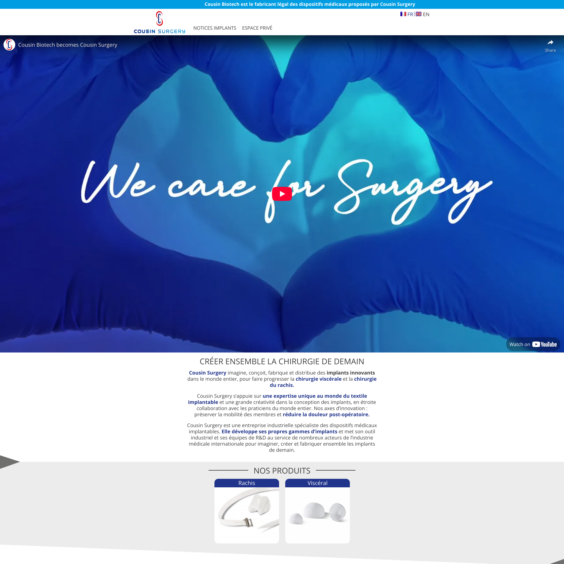 Aperçu du site