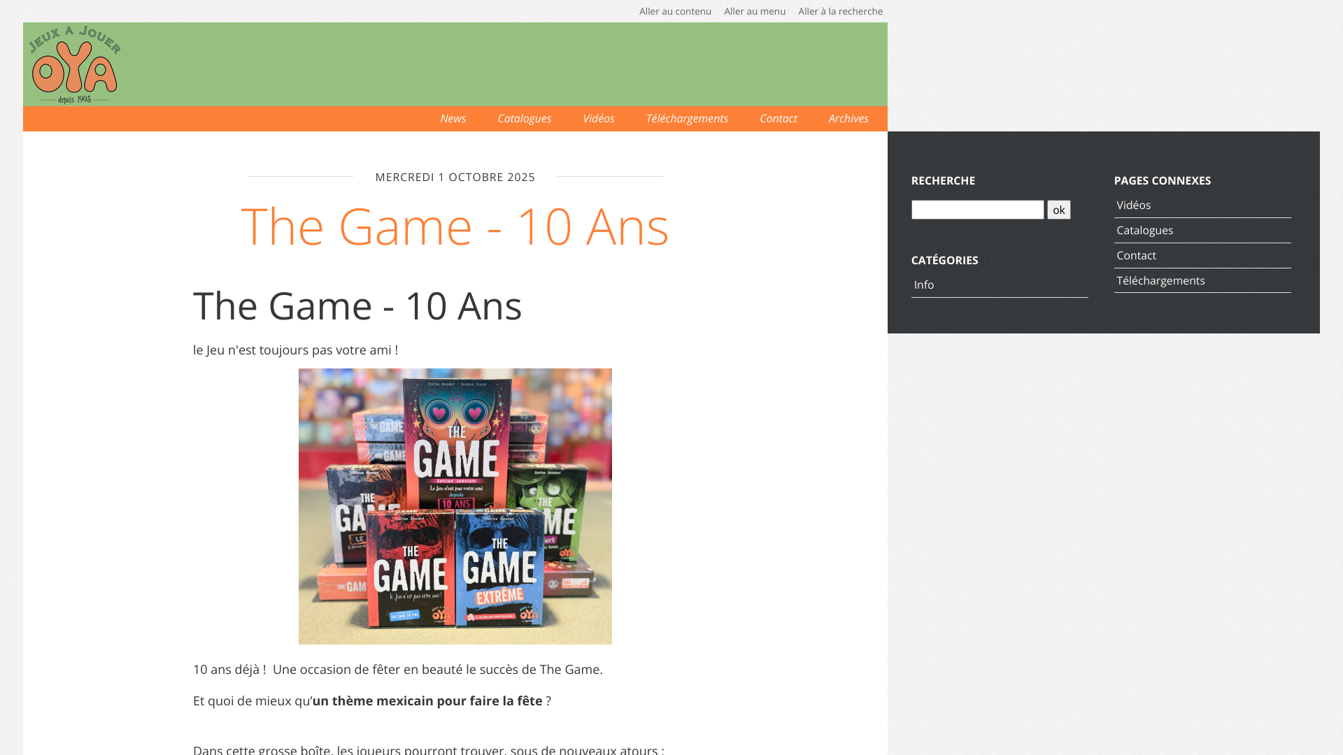 Aperçu du site
