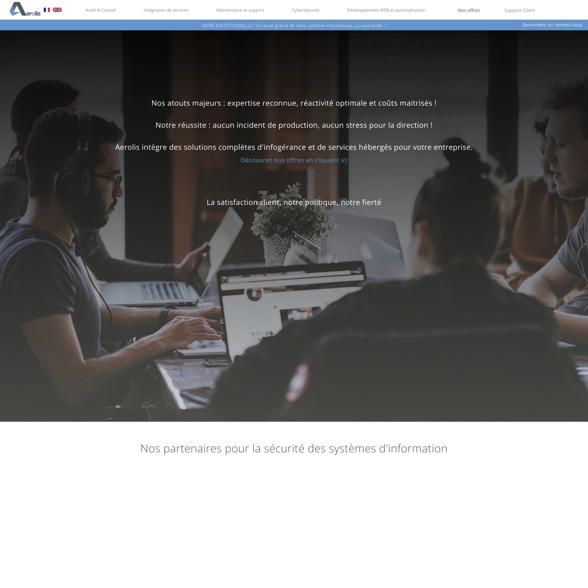Aperçu du site