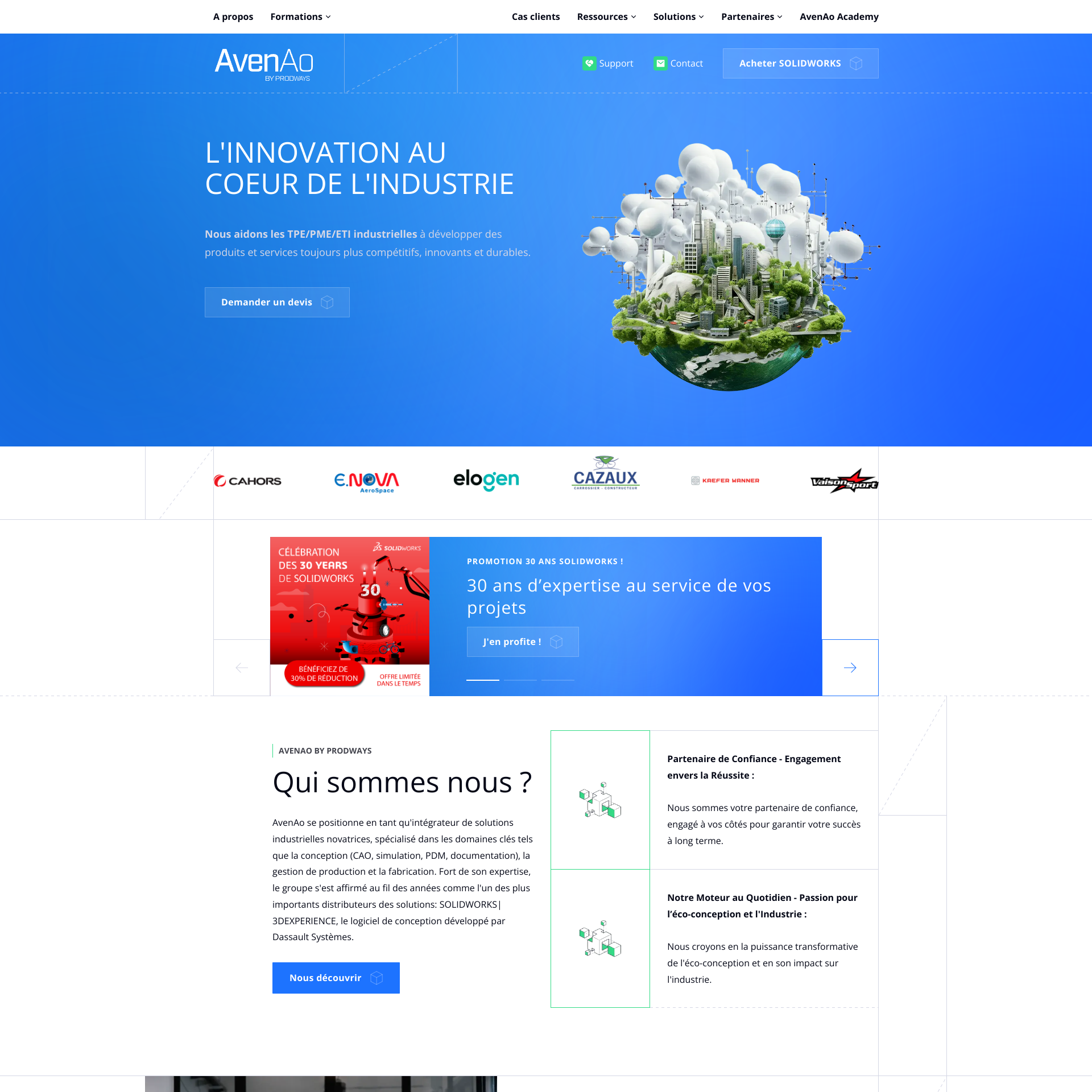 Aperçu du site