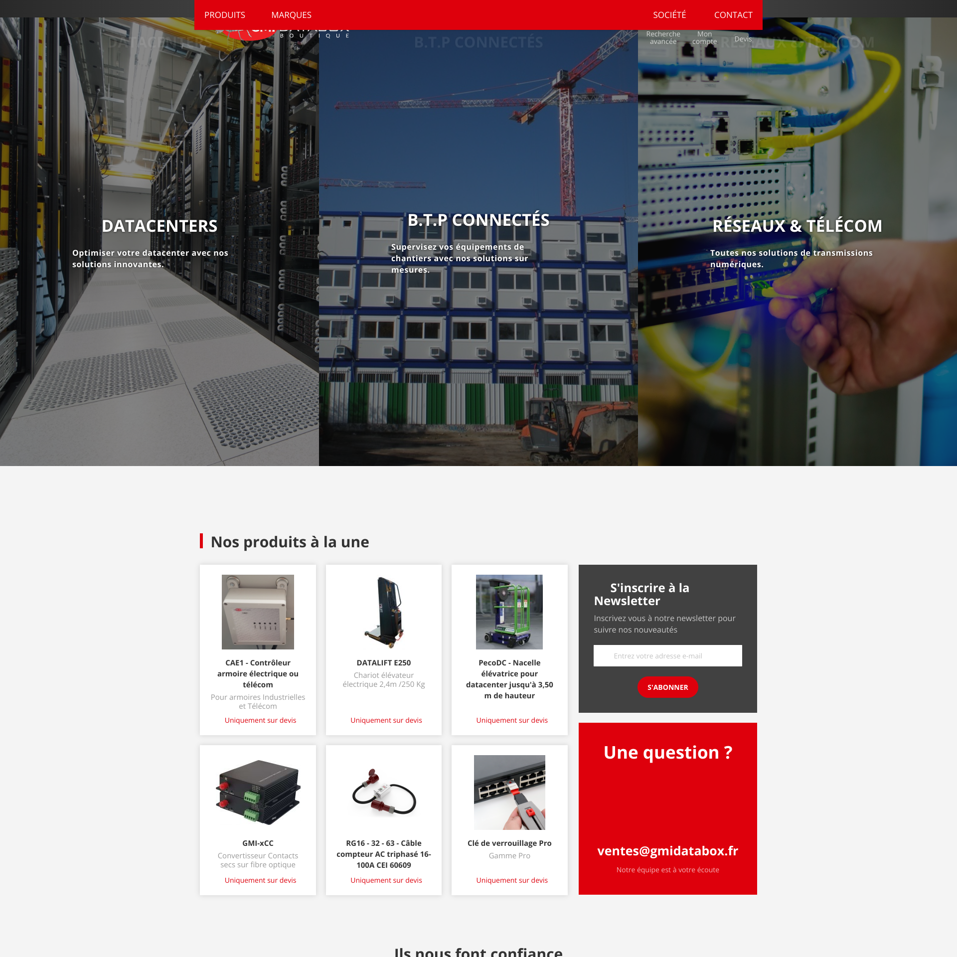 Aperçu du site