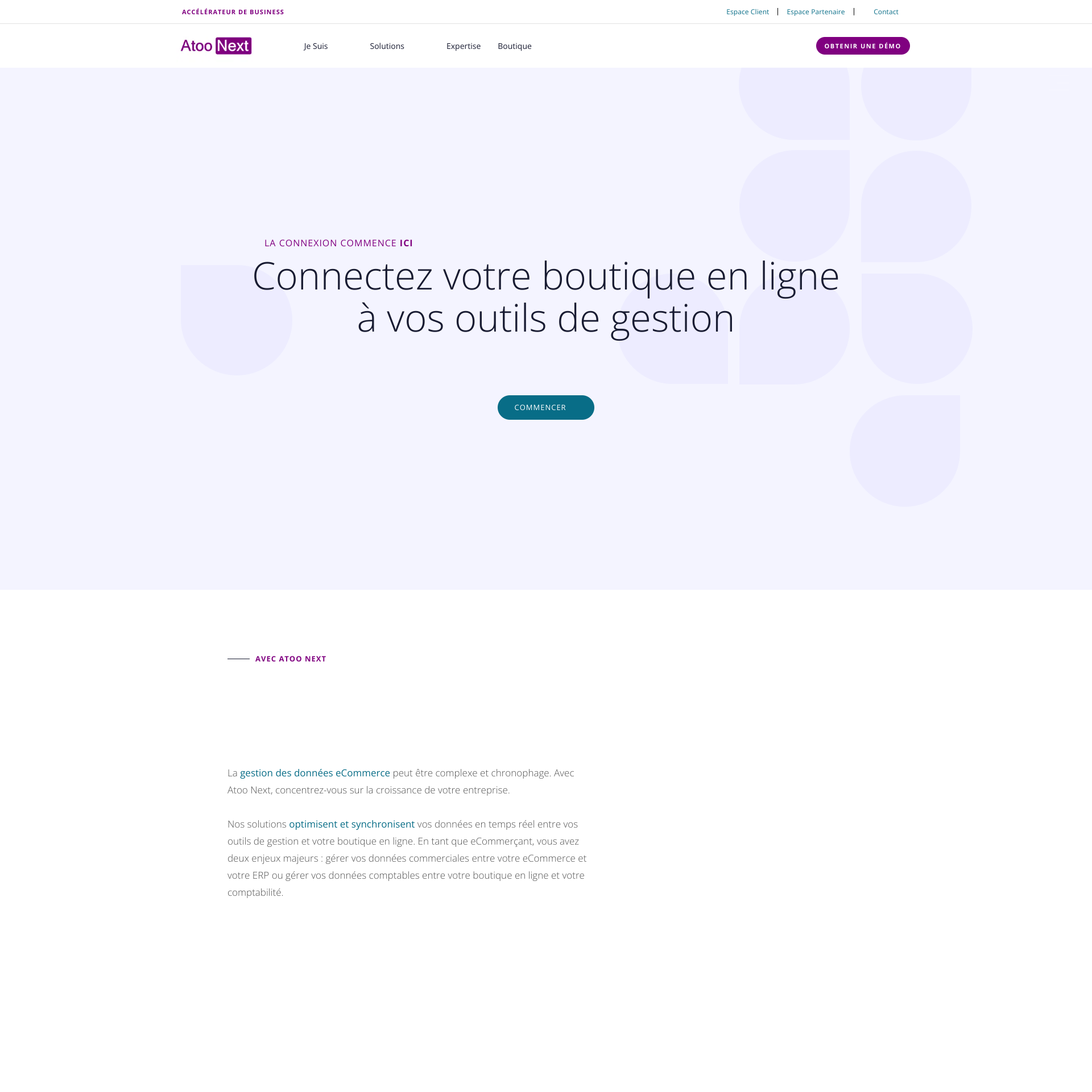 Aperçu du site
