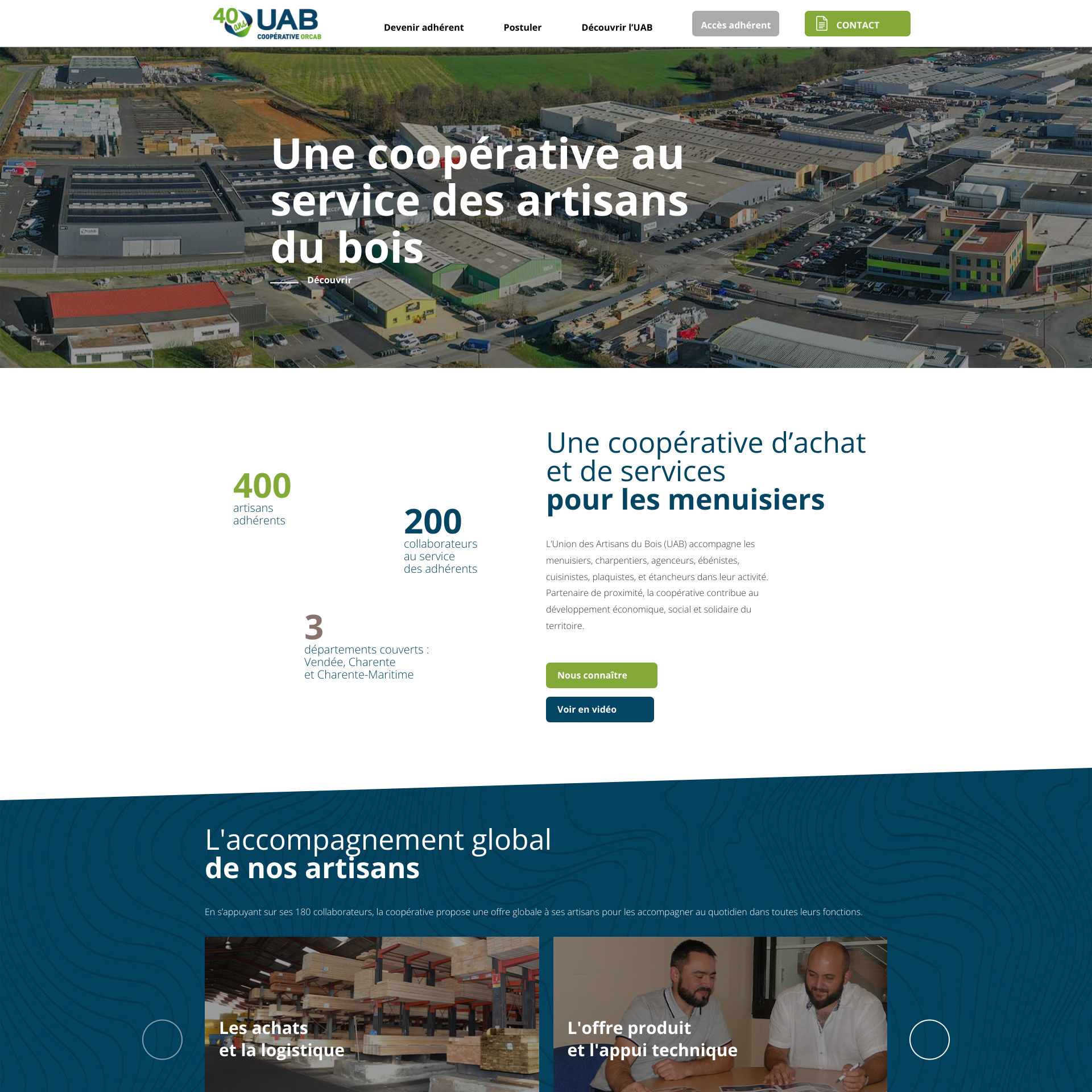 Aperçu du site